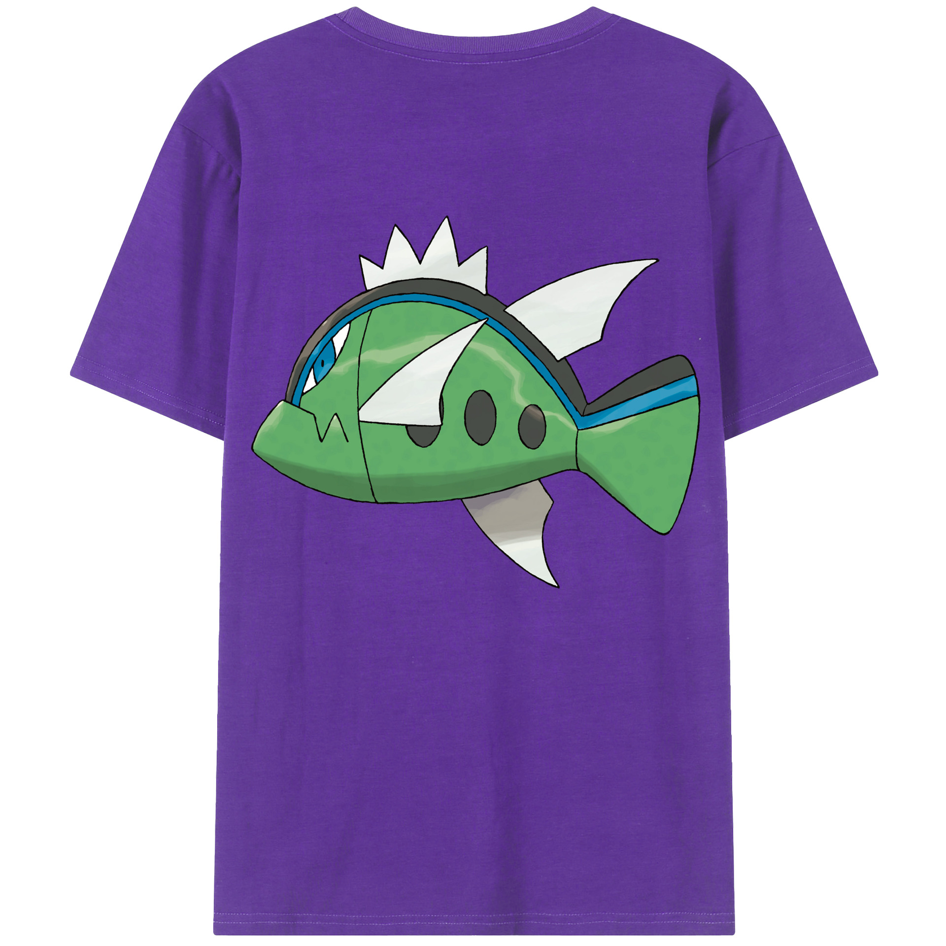 （画像用） ポケットモンスター Pokémon 綿100％ メンズ半袖Tシャツ（バックプリント） 通気性