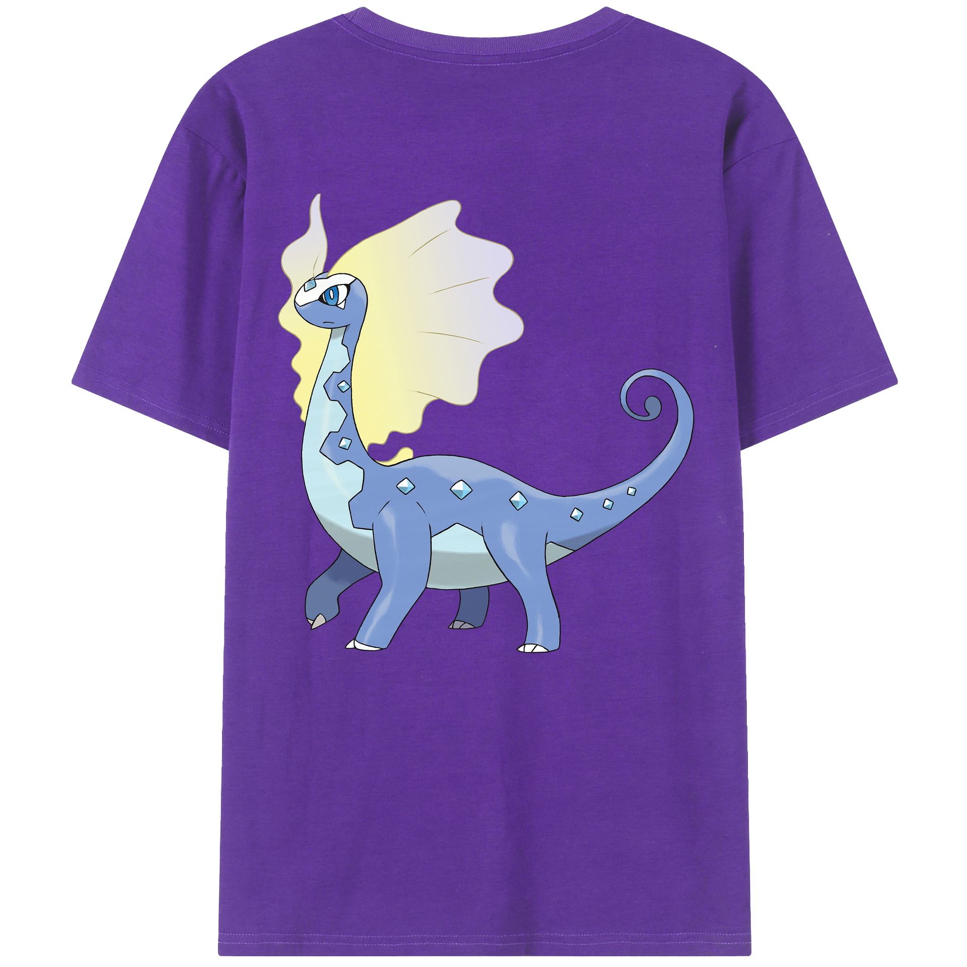 （画像用） ポケットモンスター Pokémon 綿100％ メンズ半袖Tシャツ（バックプリント） 通気性