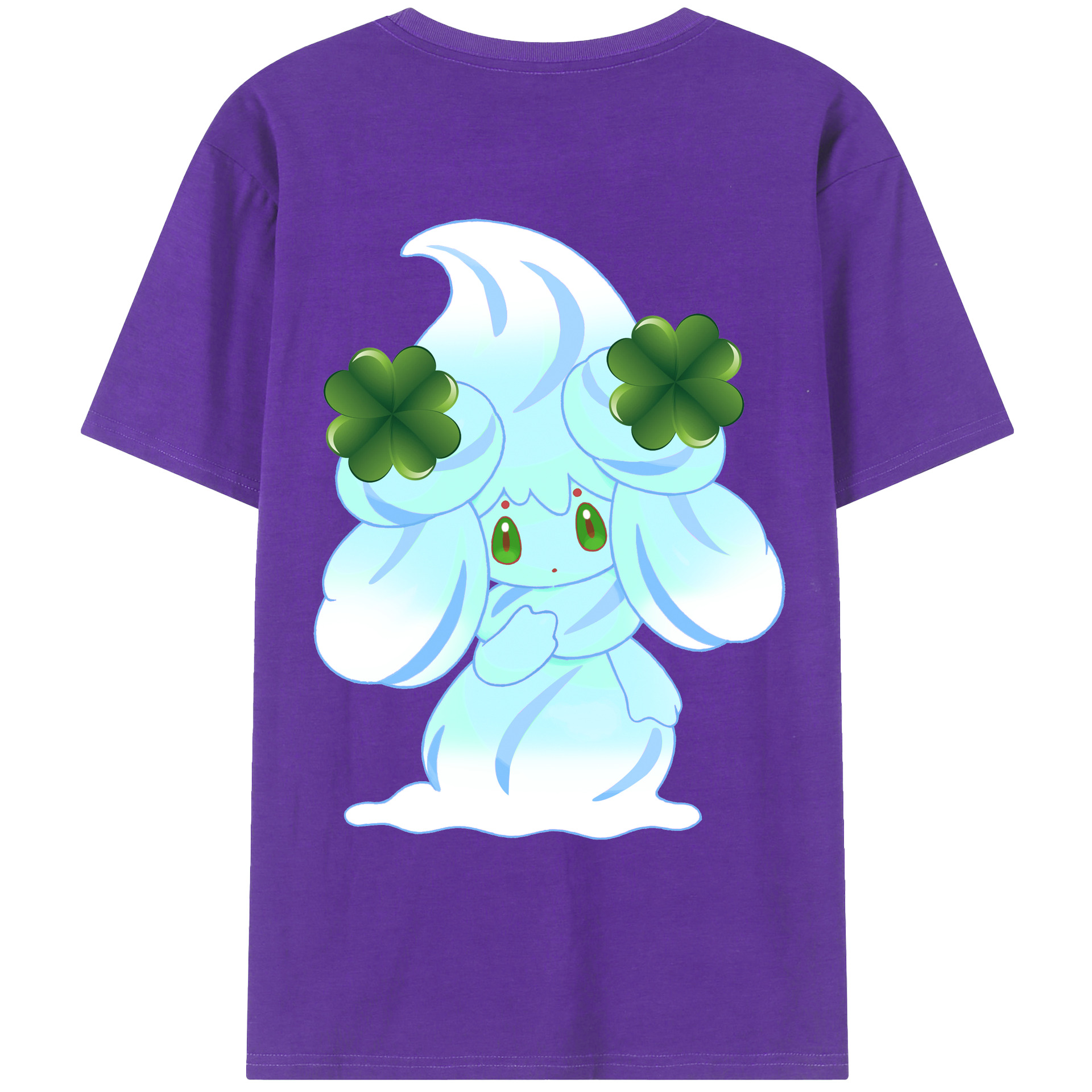 （画像用） ポケットモンスター Pokémon 綿100％ メンズ半袖Tシャツ（バックプリント） 通気性