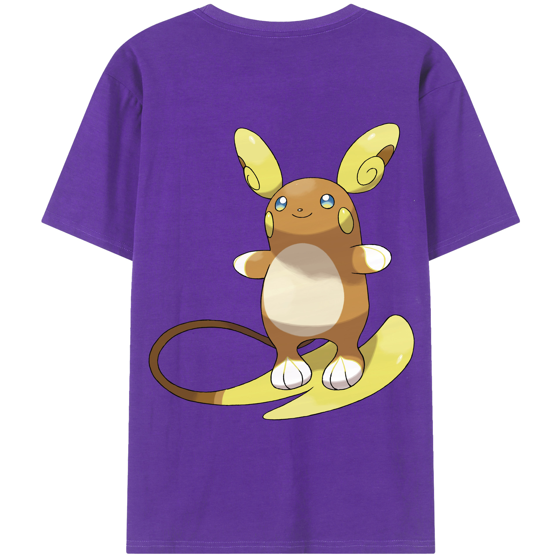 （画像用） ポケットモンスター Pokémon 綿100％ メンズ半袖Tシャツ（バックプリント） 通気性