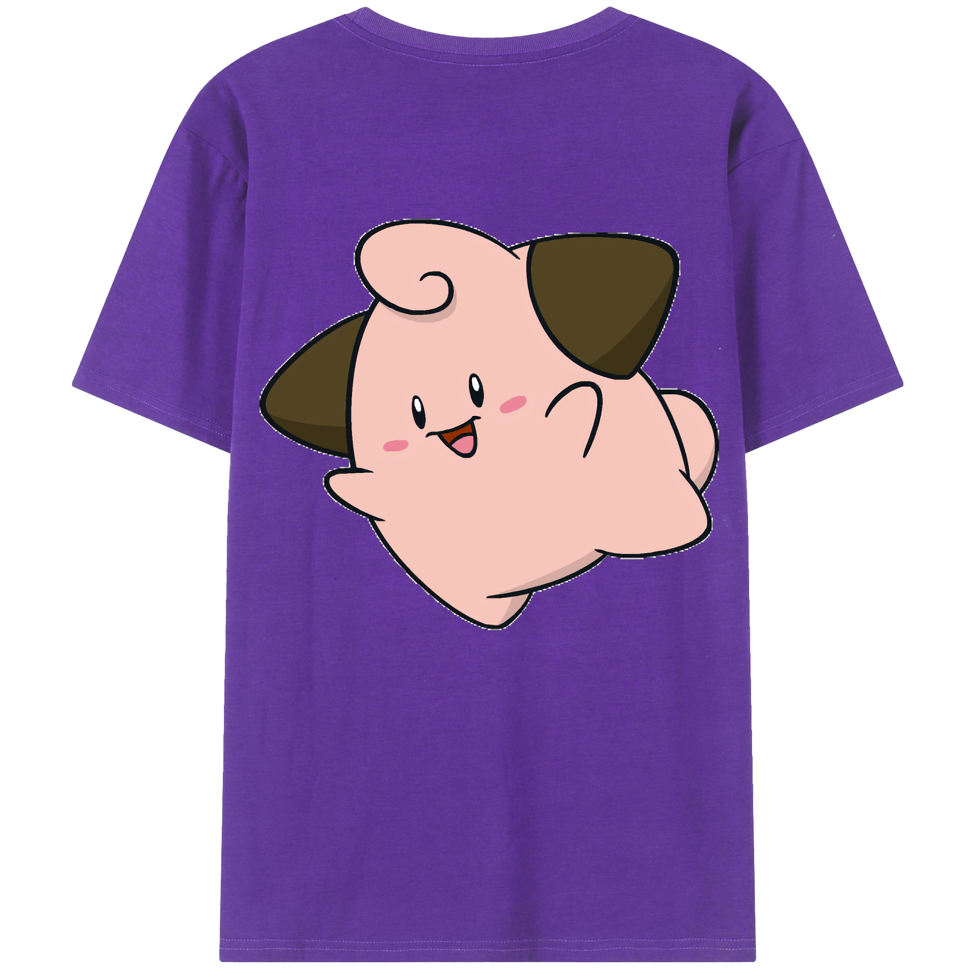 （画像用） ポケットモンスター Pokémon 綿100％ メンズ半袖Tシャツ（バックプリント） 通気性