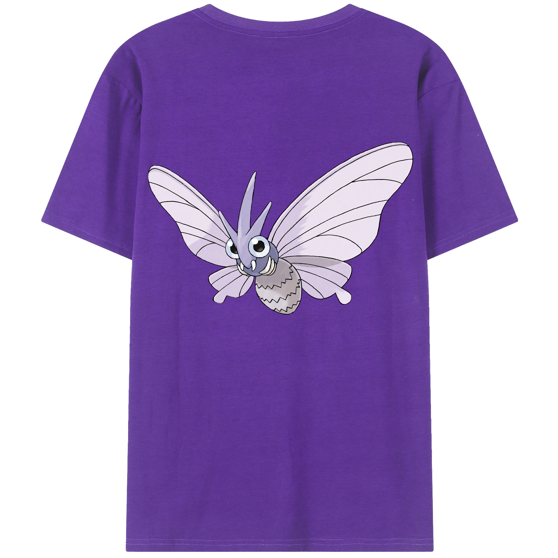 （画像用） ポケットモンスター Pokémon 綿100％ メンズ半袖Tシャツ（バックプリント） 通気性
