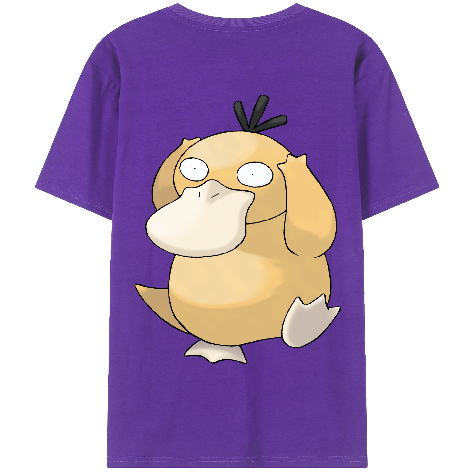 （画像用） ポケットモンスター Pokémon 綿100％ メンズ半袖Tシャツ（バックプリント） 通気性