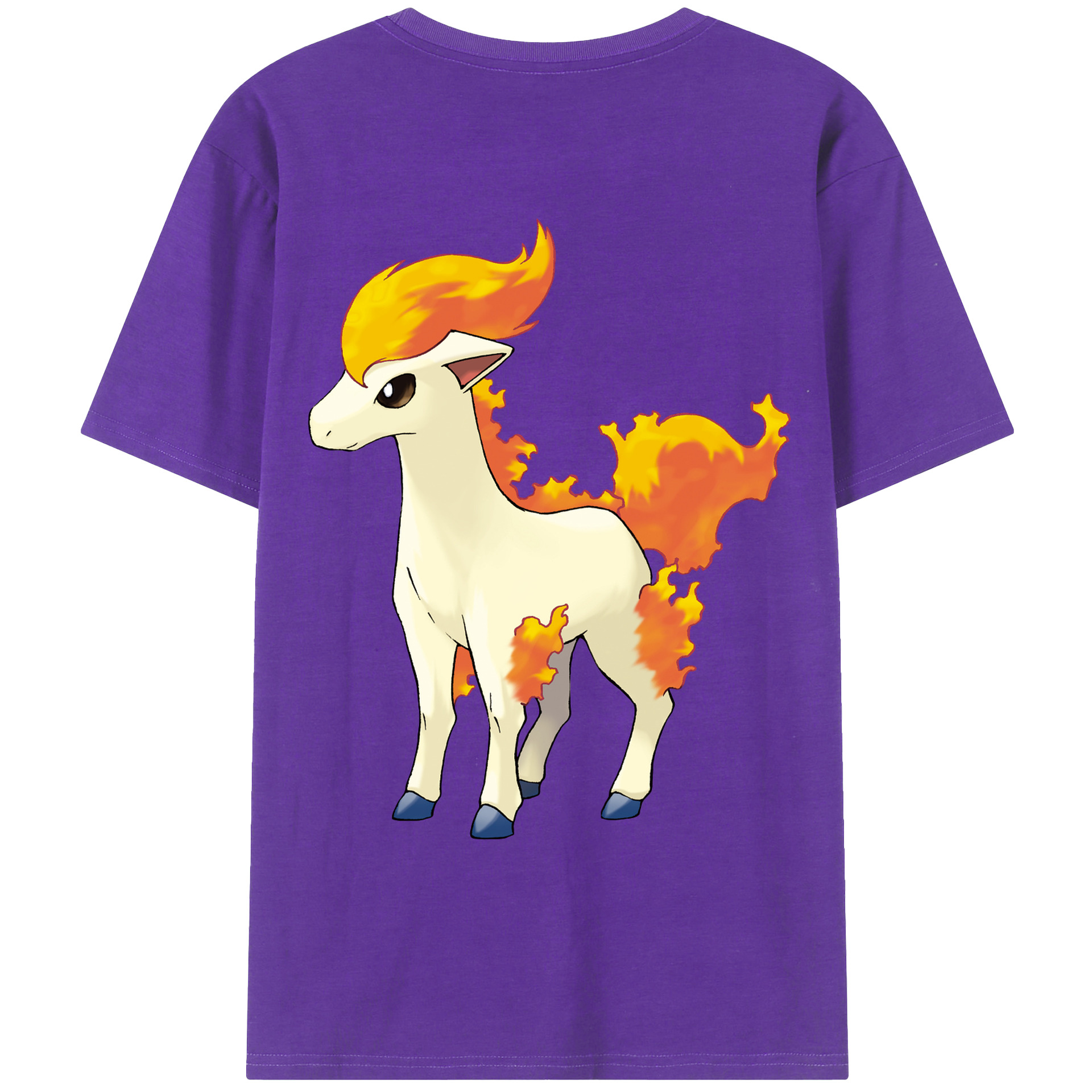 （画像用） ポケットモンスター Pokémon 綿100％ メンズ半袖Tシャツ（バックプリント） 通気性