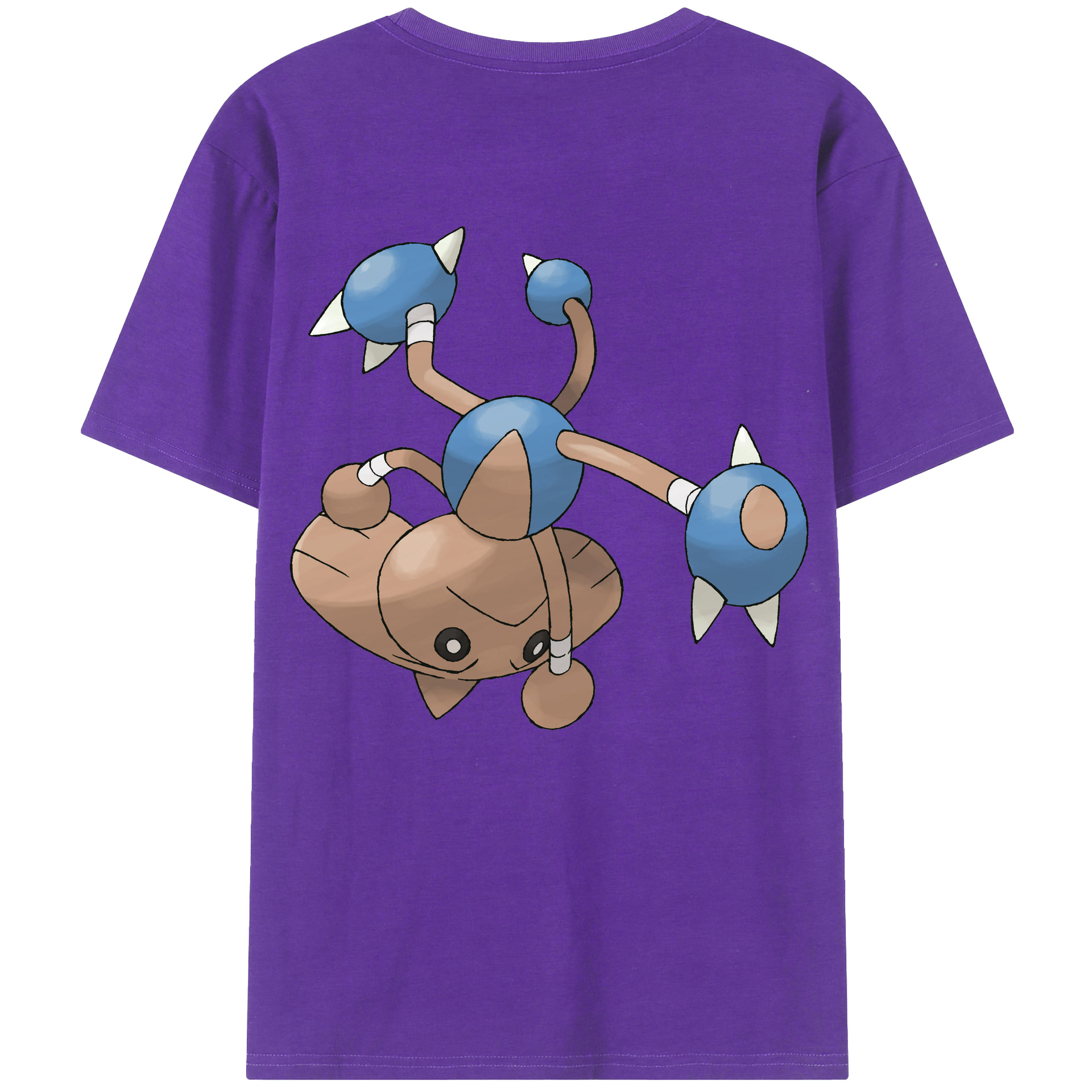 （画像用） ポケットモンスター Pokémon 綿100％ メンズ半袖Tシャツ（バックプリント） 通気性