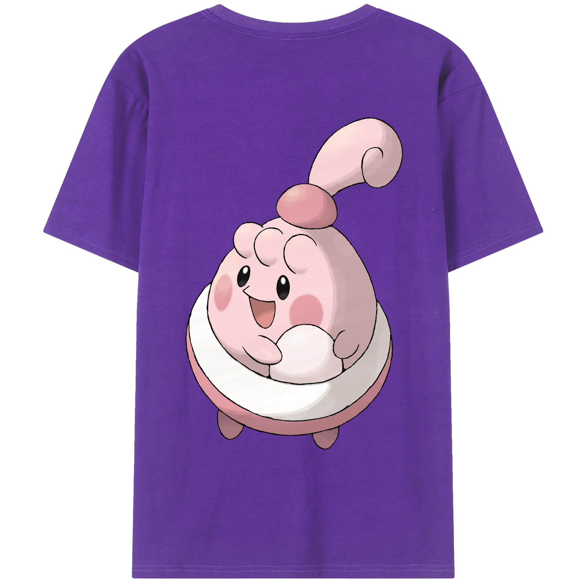 （画像用） ポケットモンスター Pokémon 綿100％ メンズ半袖Tシャツ（バックプリント） 通気性