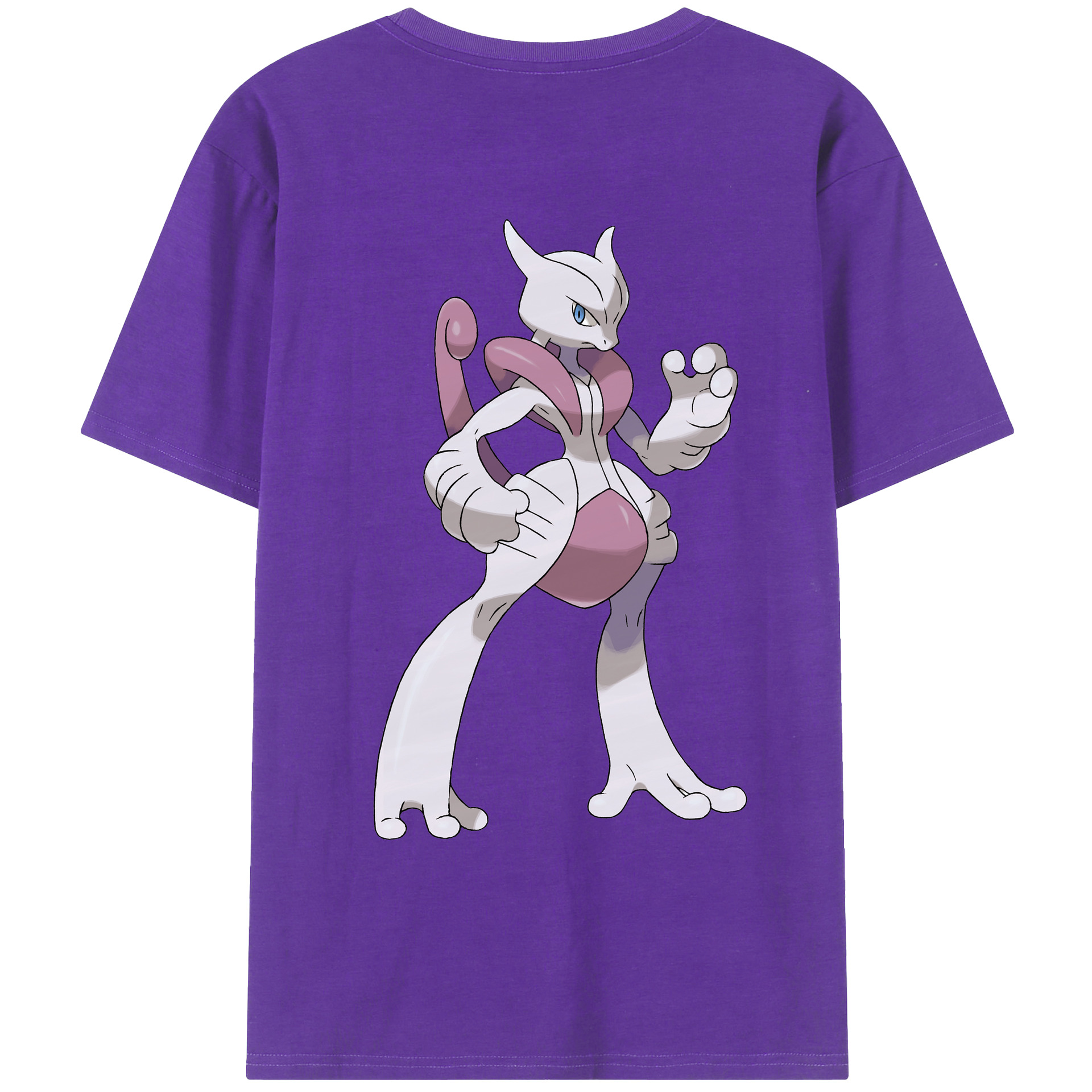 （画像用） ポケットモンスター Pokémon 綿100％ メンズ半袖Tシャツ（バックプリント） 通気性