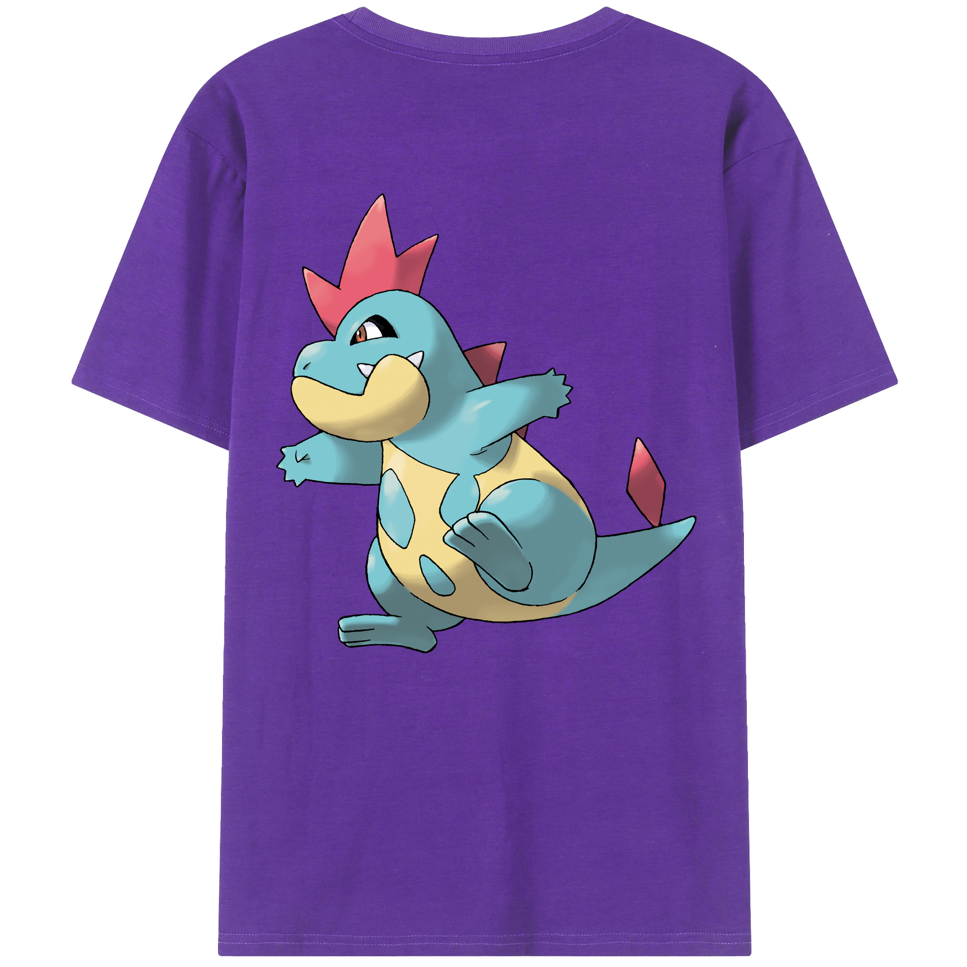 （画像用） ポケットモンスター Pokémon 綿100％ メンズ半袖Tシャツ（バックプリント） 通気性