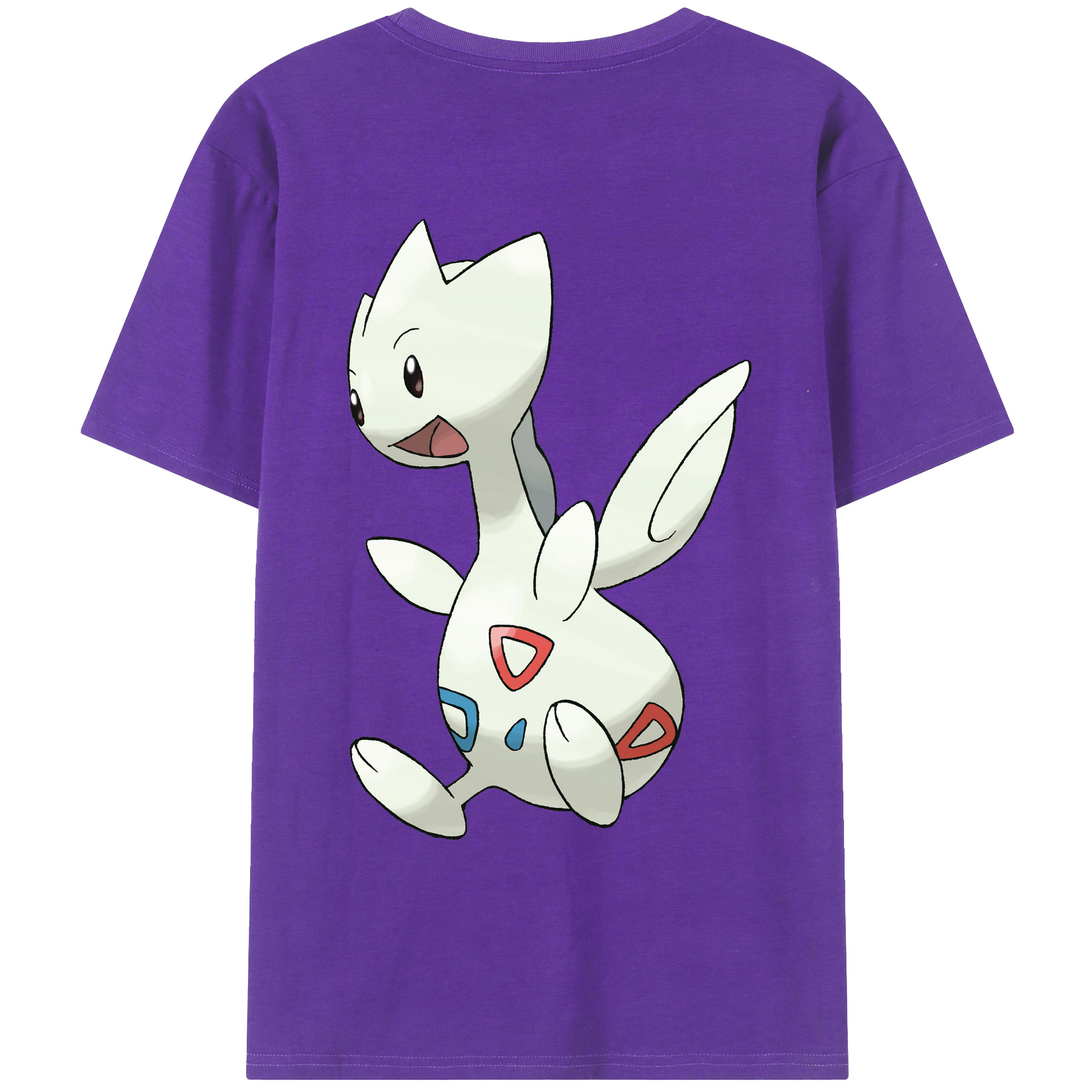 （画像用） ポケットモンスター Pokémon 綿100％ メンズ半袖Tシャツ（バックプリント） 通気性