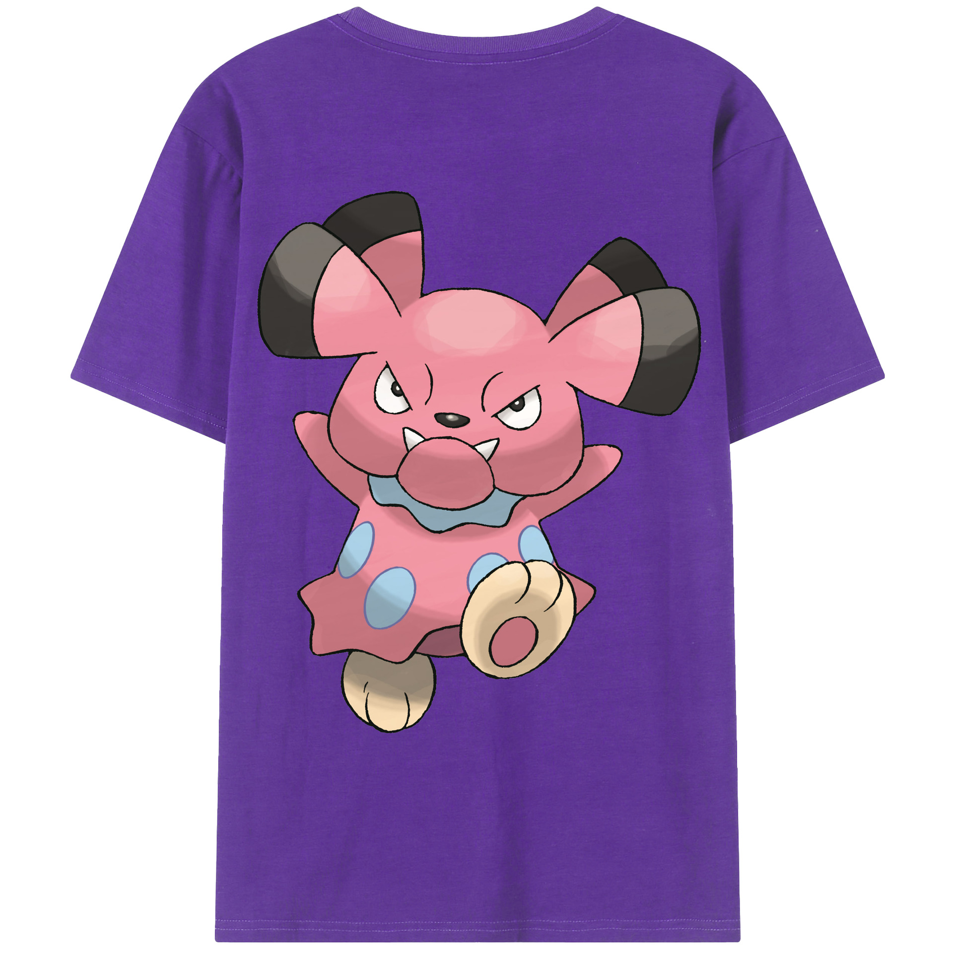 （画像用） ポケットモンスター Pokémon 綿100％ メンズ半袖Tシャツ（バックプリント） 通気性