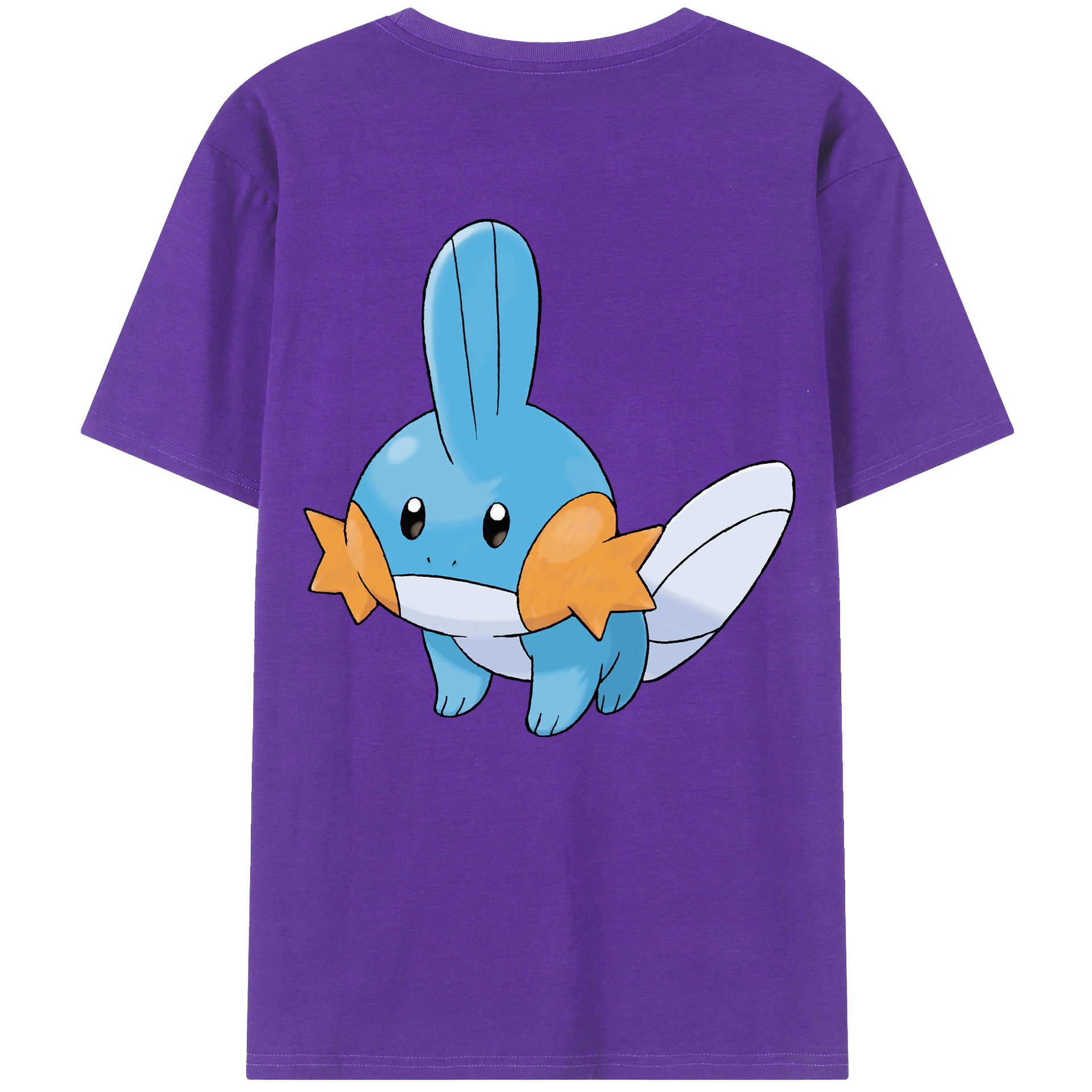 （画像用） ポケットモンスター Pokémon 綿100％ メンズ半袖Tシャツ（バックプリント） 通気性