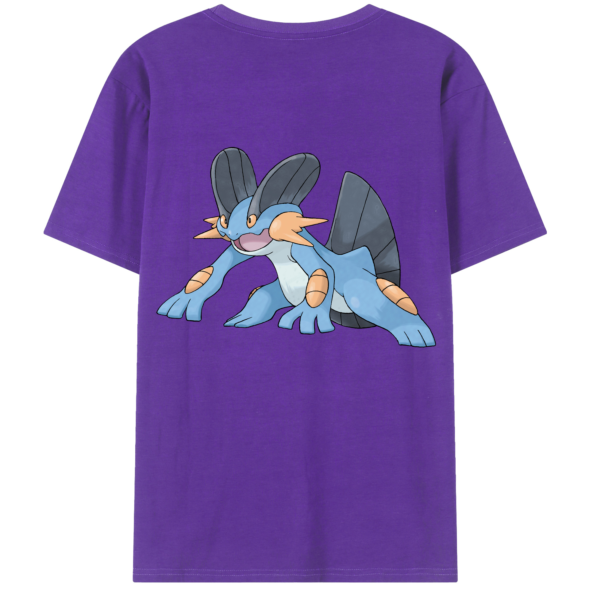 （画像用） ポケットモンスター Pokémon 綿100％ メンズ半袖Tシャツ（バックプリント） 通気性