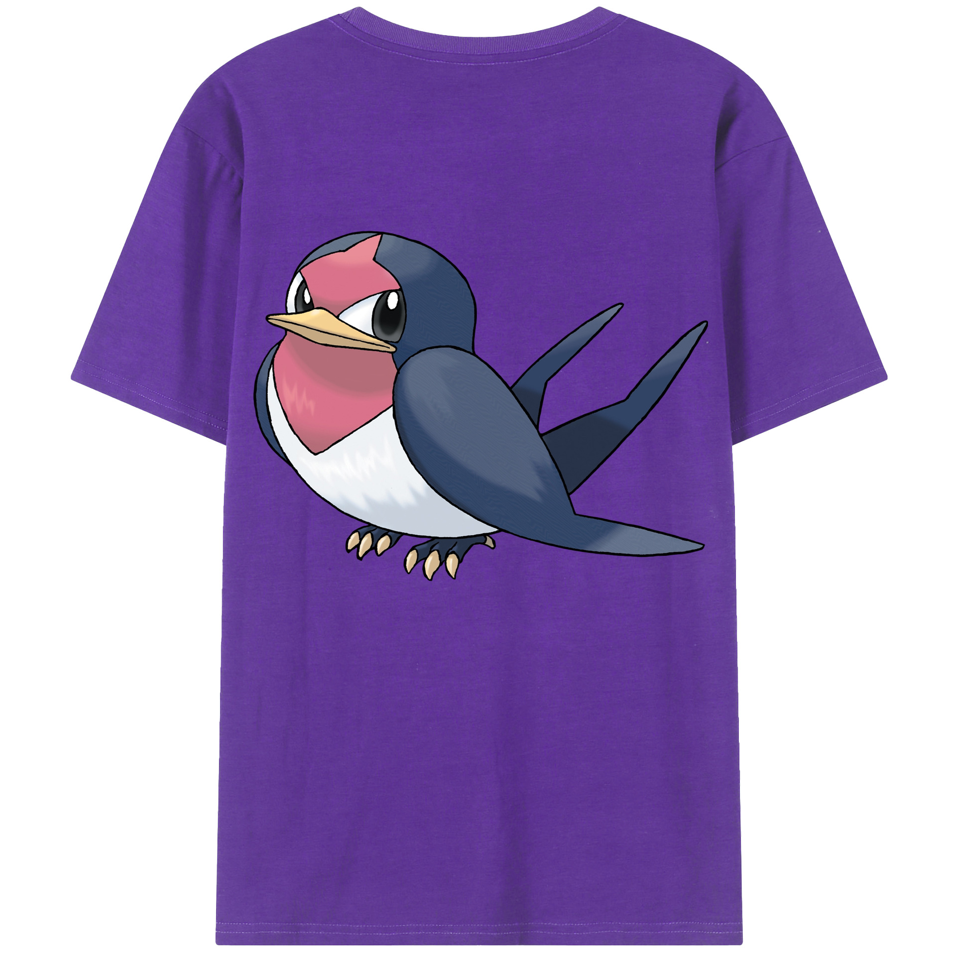 （画像用） ポケットモンスター Pokémon 綿100％ メンズ半袖Tシャツ（バックプリント） 通気性