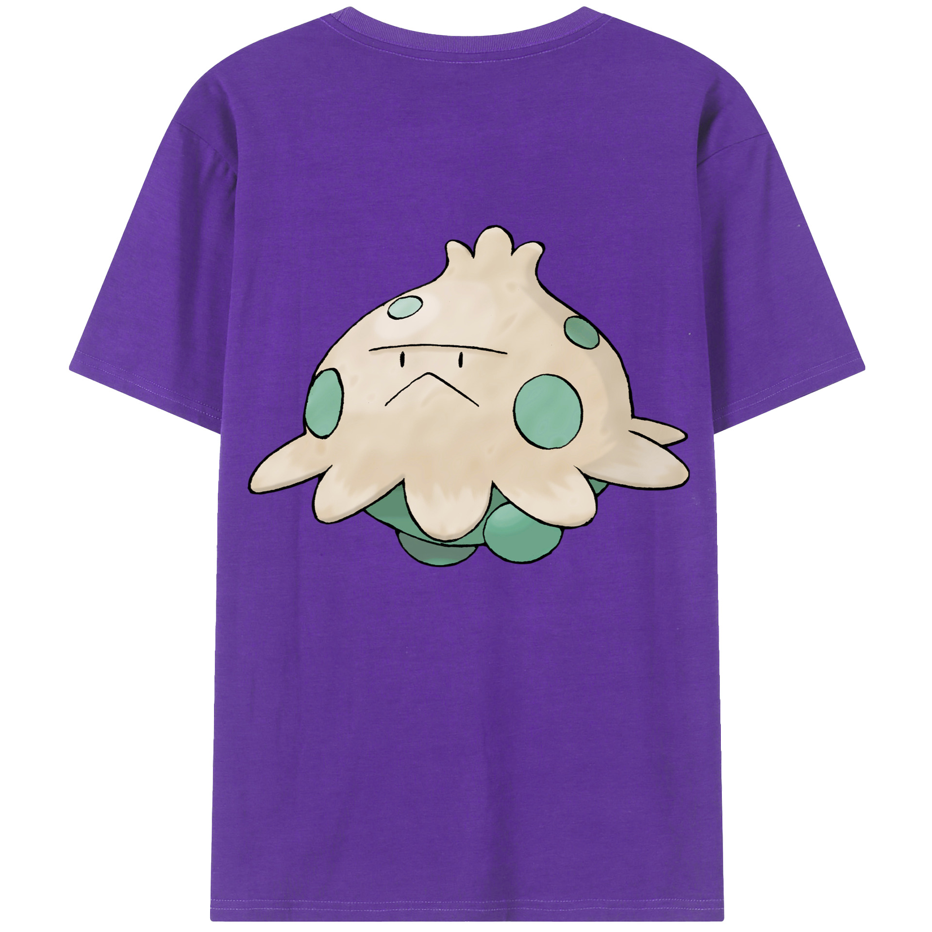（画像用） ポケットモンスター Pokémon 綿100％ メンズ半袖Tシャツ（バックプリント） 通気性