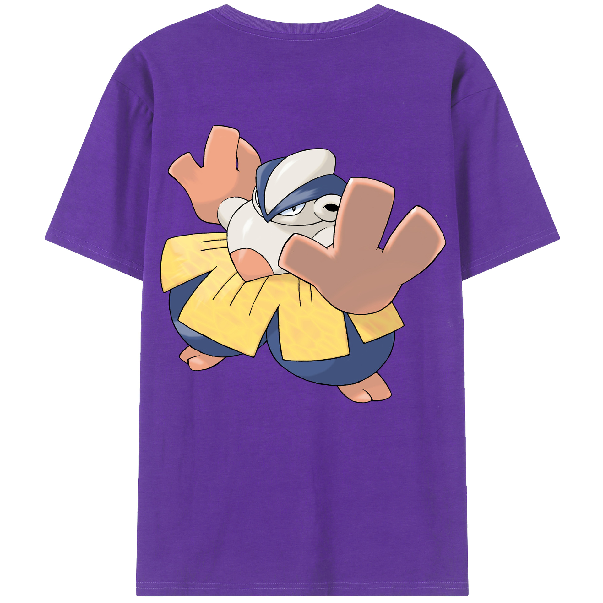 （画像用） ポケットモンスター Pokémon 綿100％ メンズ半袖Tシャツ（バックプリント） 通気性