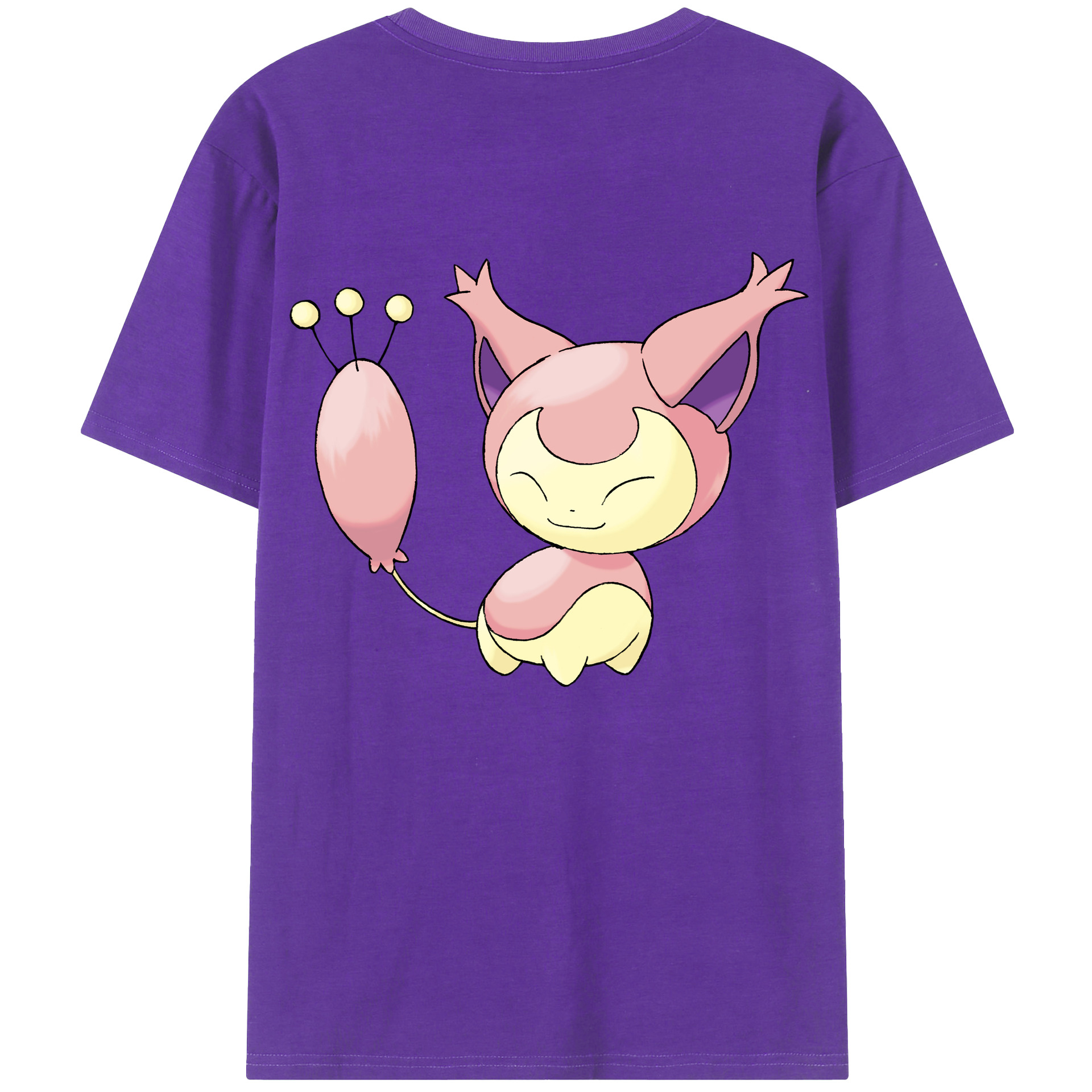 （画像用） ポケットモンスター Pokémon 綿100％ メンズ半袖Tシャツ（バックプリント） 通気性