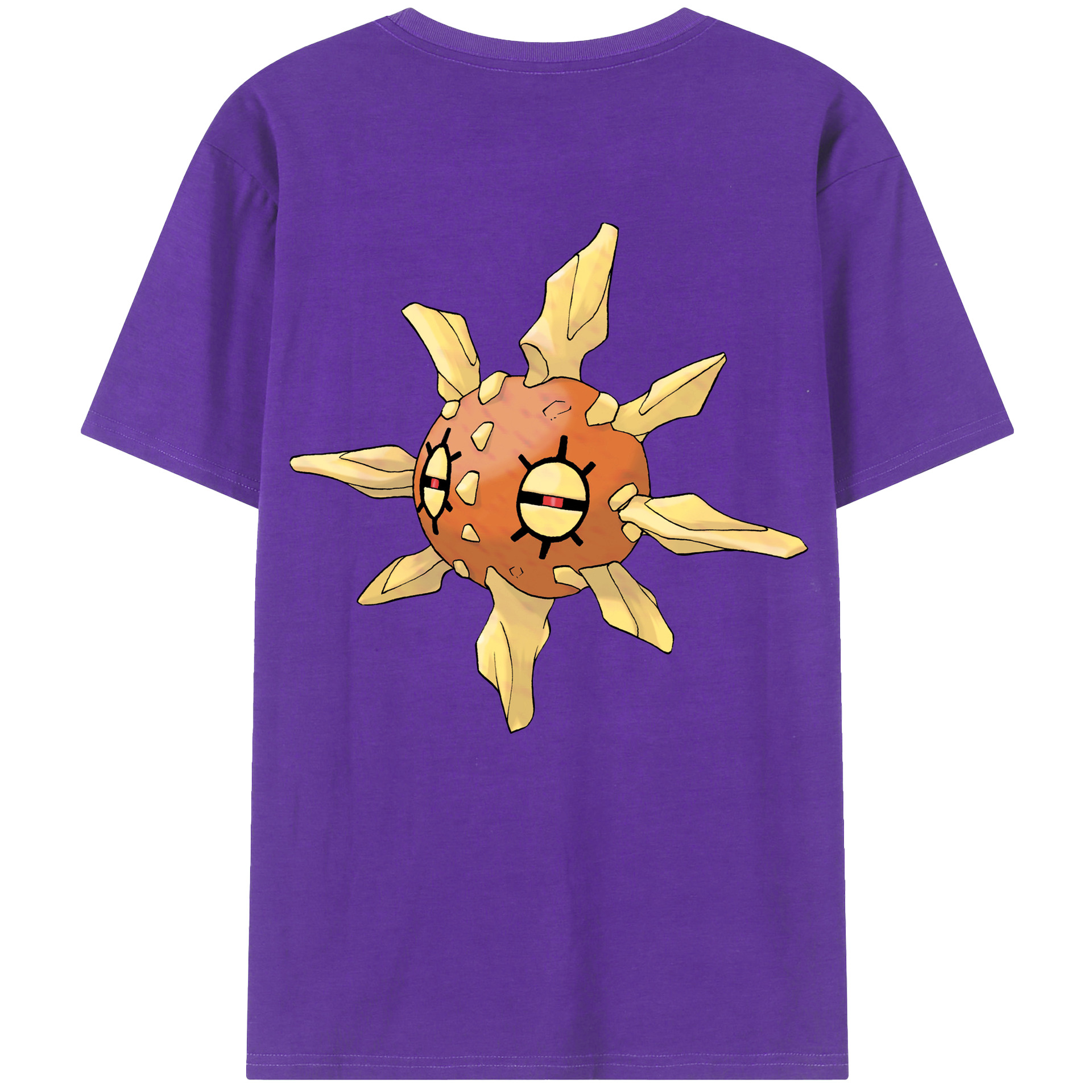 （画像用） ポケットモンスター Pokémon 綿100％ メンズ半袖Tシャツ（バックプリント） 通気性