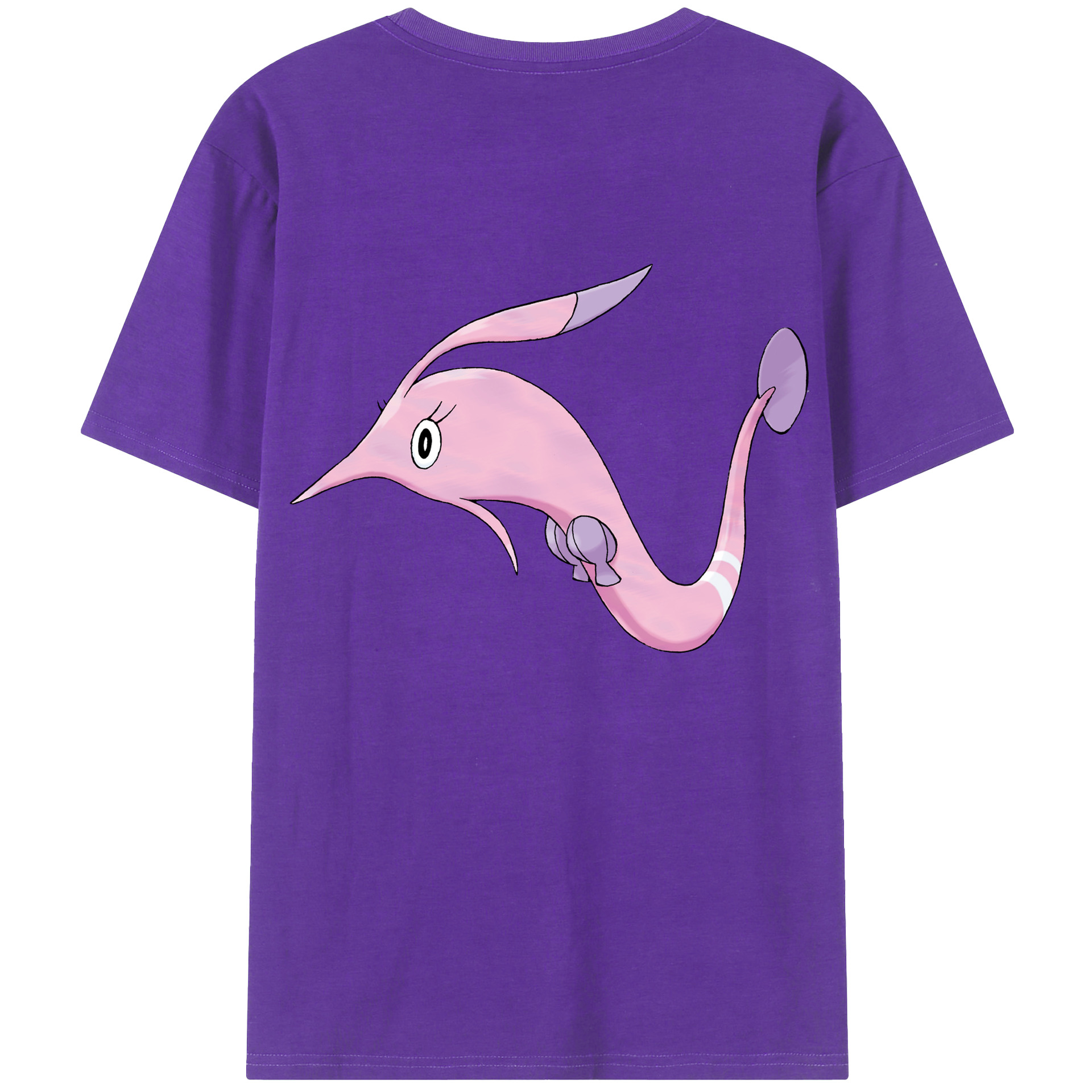 （画像用） ポケットモンスター Pokémon 綿100％ メンズ半袖Tシャツ（バックプリント） 通気性