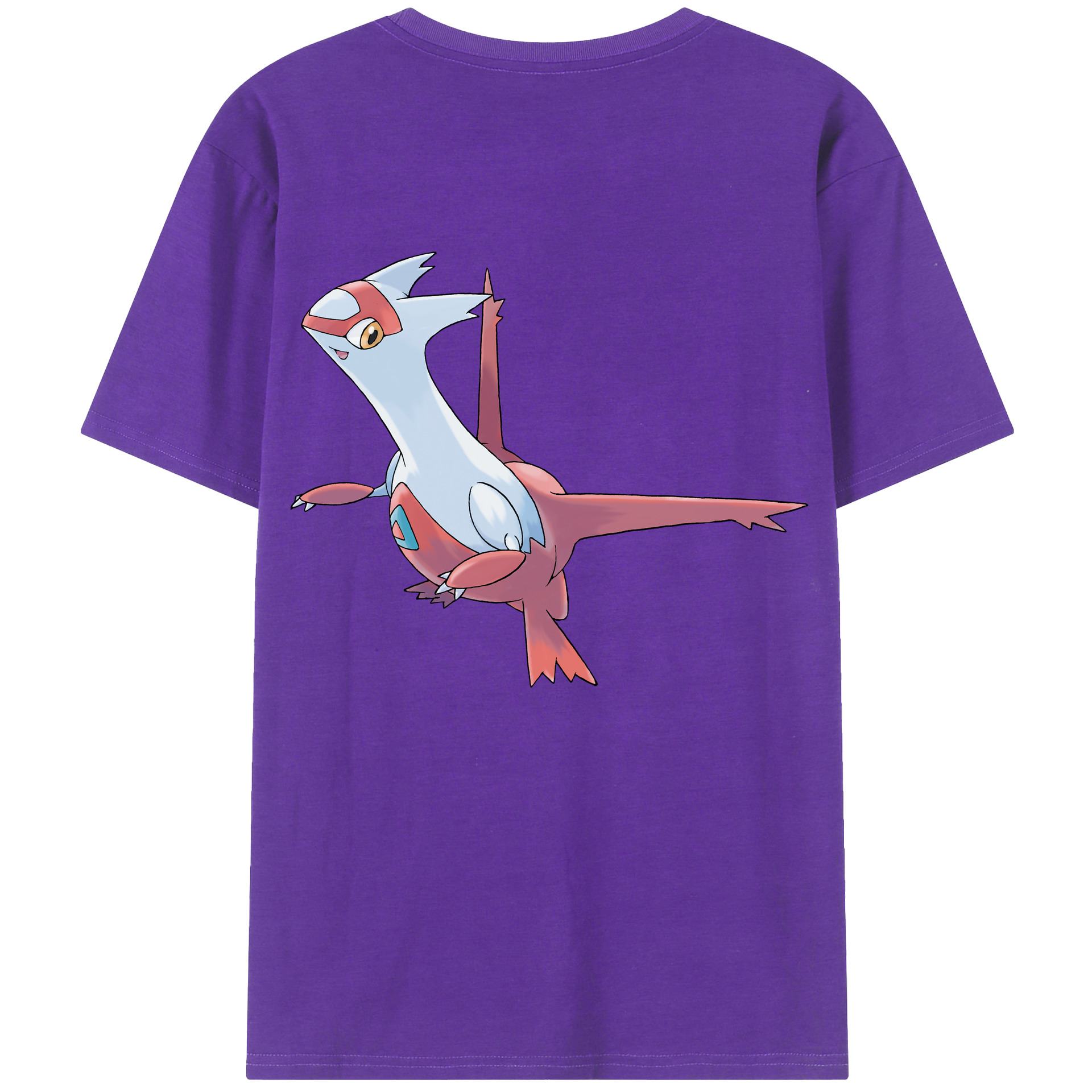（画像用） ポケットモンスター Pokémon 綿100％ メンズ半袖Tシャツ（バックプリント） 通気性
