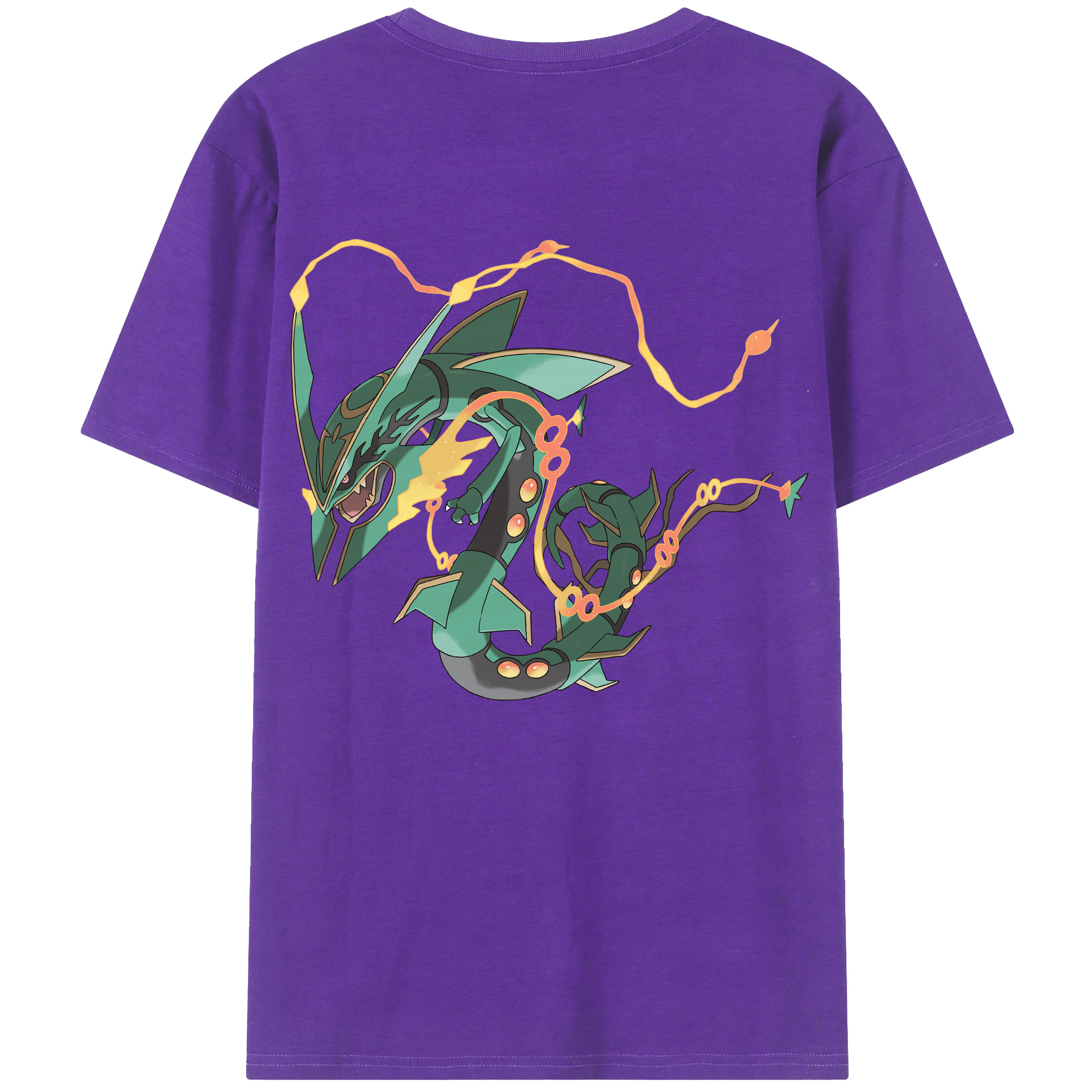（画像用） ポケットモンスター Pokémon 綿100％ メンズ半袖Tシャツ（バックプリント） 通気性