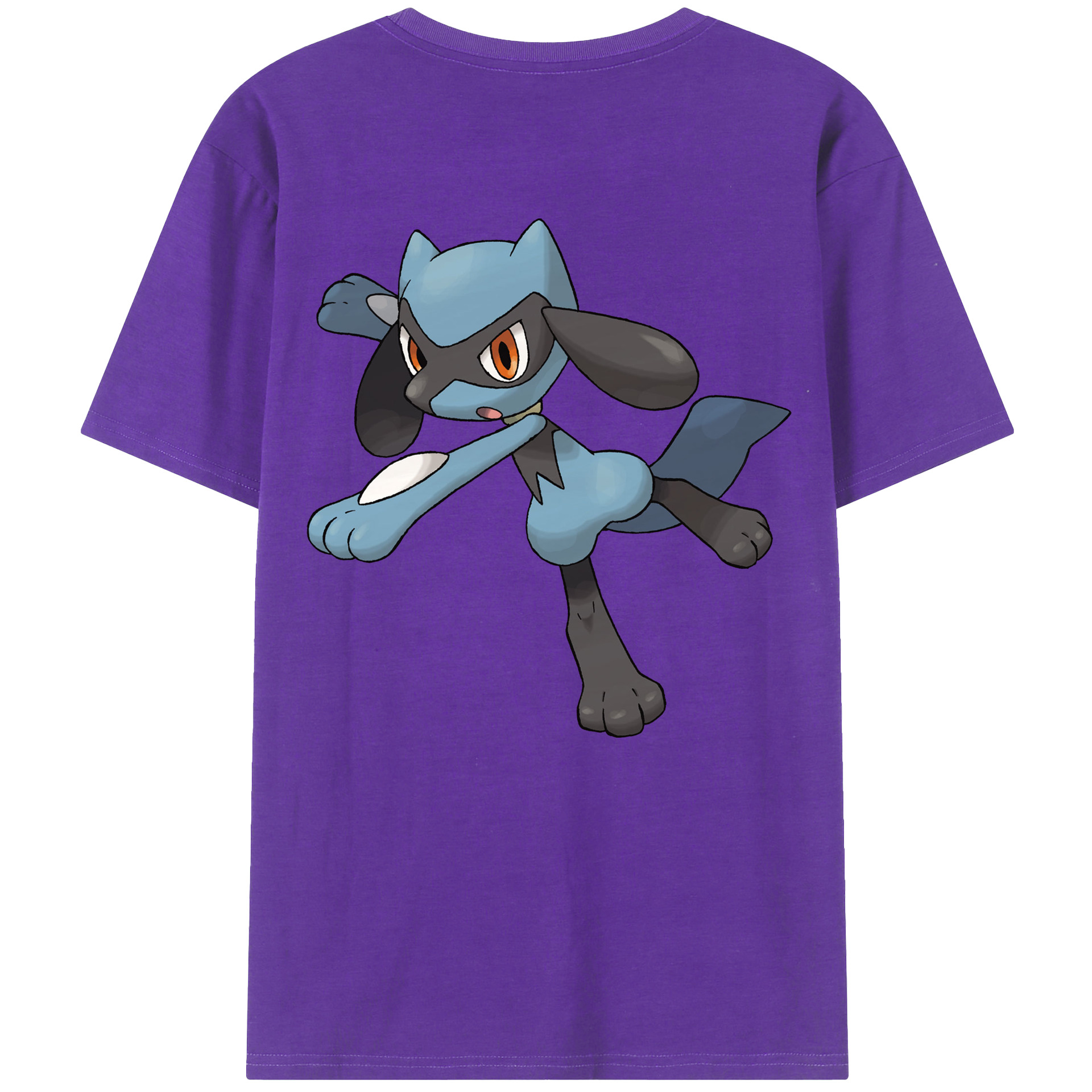 （画像用） ポケットモンスター Pokémon 綿100％ メンズ半袖Tシャツ（バックプリント） 通気性