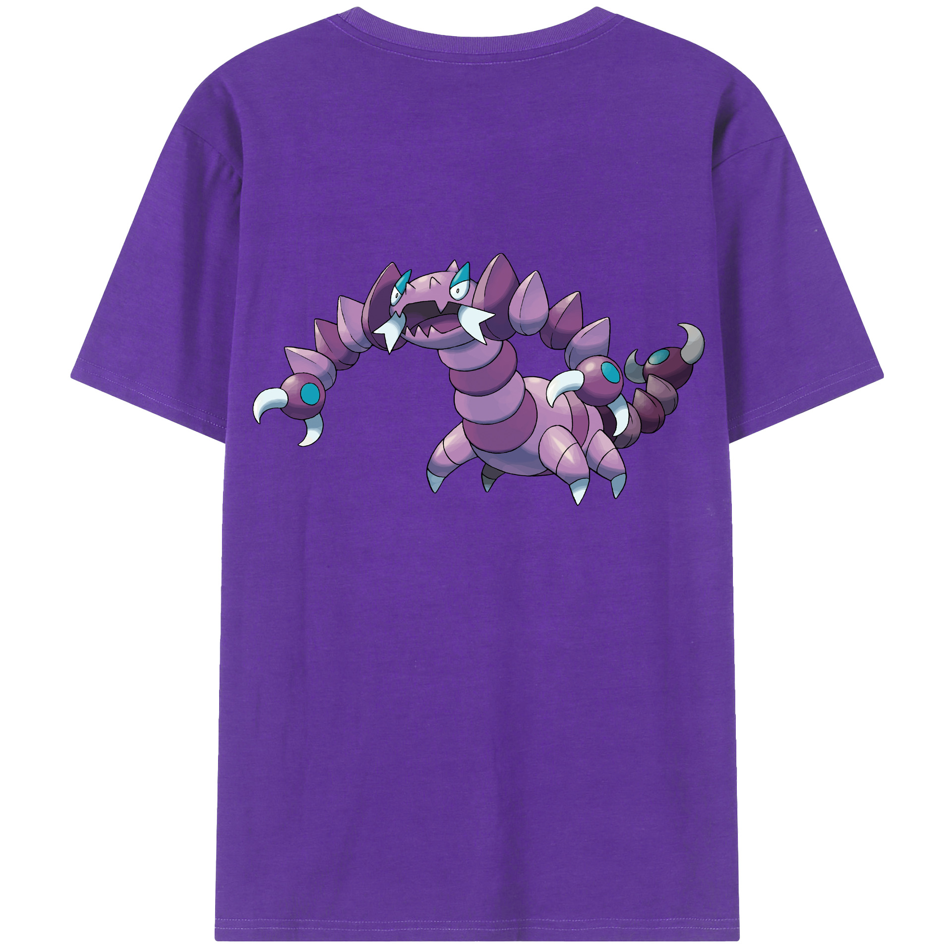 （画像用） ポケットモンスター Pokémon 綿100％ メンズ半袖Tシャツ（バックプリント） 通気性