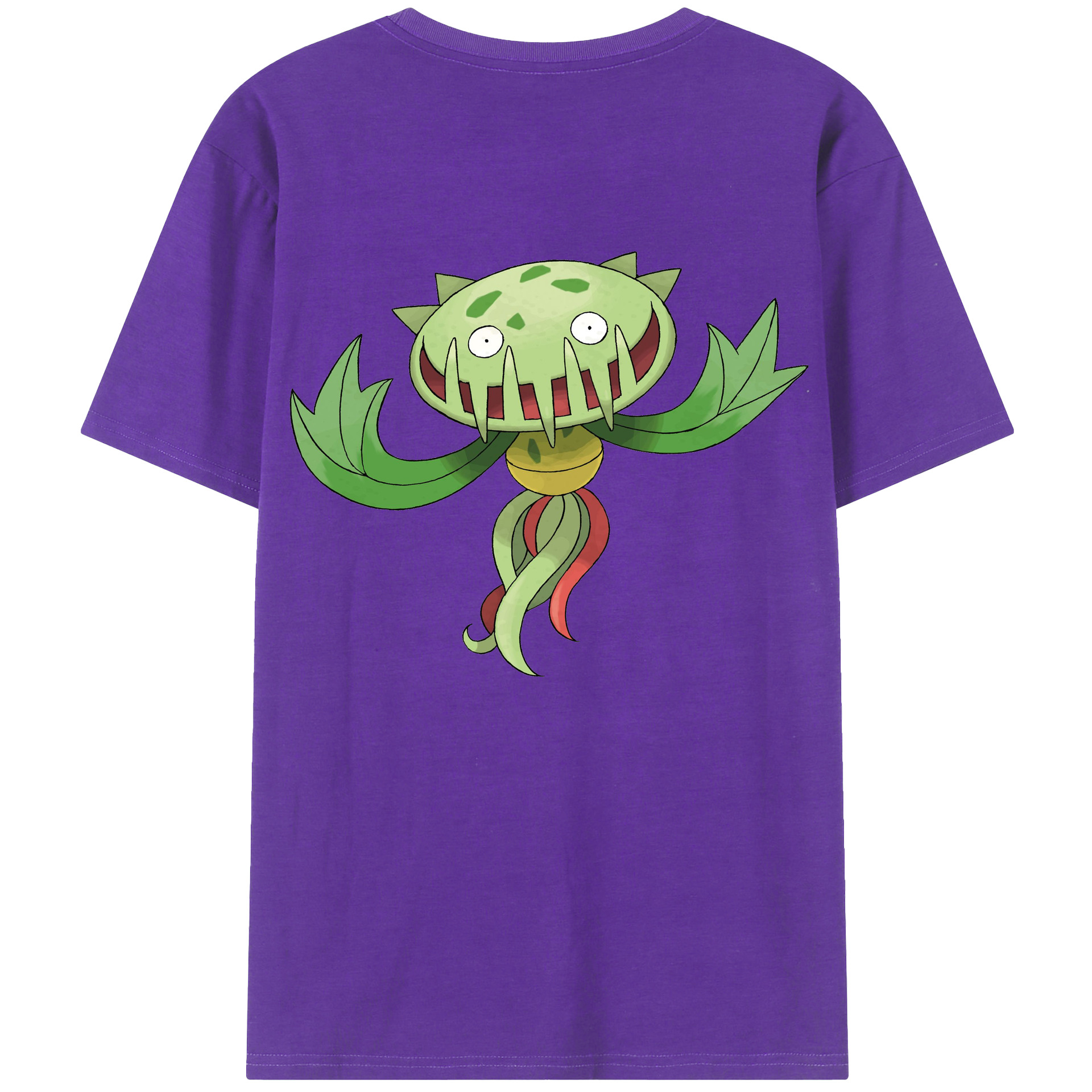 （画像用） ポケットモンスター Pokémon 綿100％ メンズ半袖Tシャツ（バックプリント） 通気性