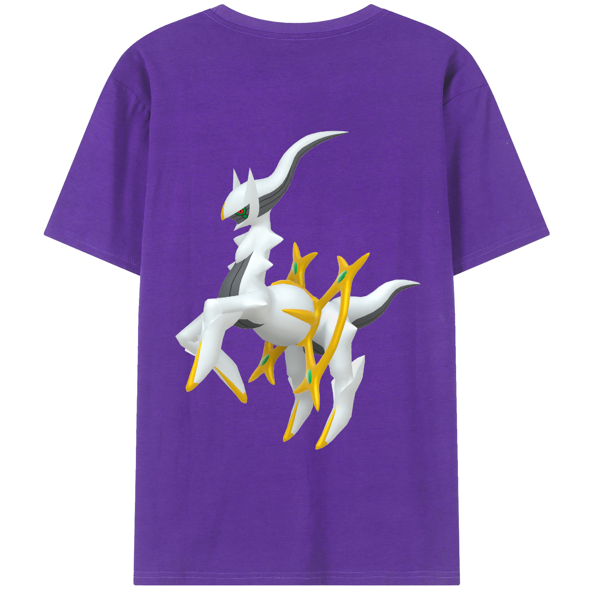 （画像用） ポケットモンスター Pokémon 綿100％ メンズ半袖Tシャツ（バックプリント） 通気性