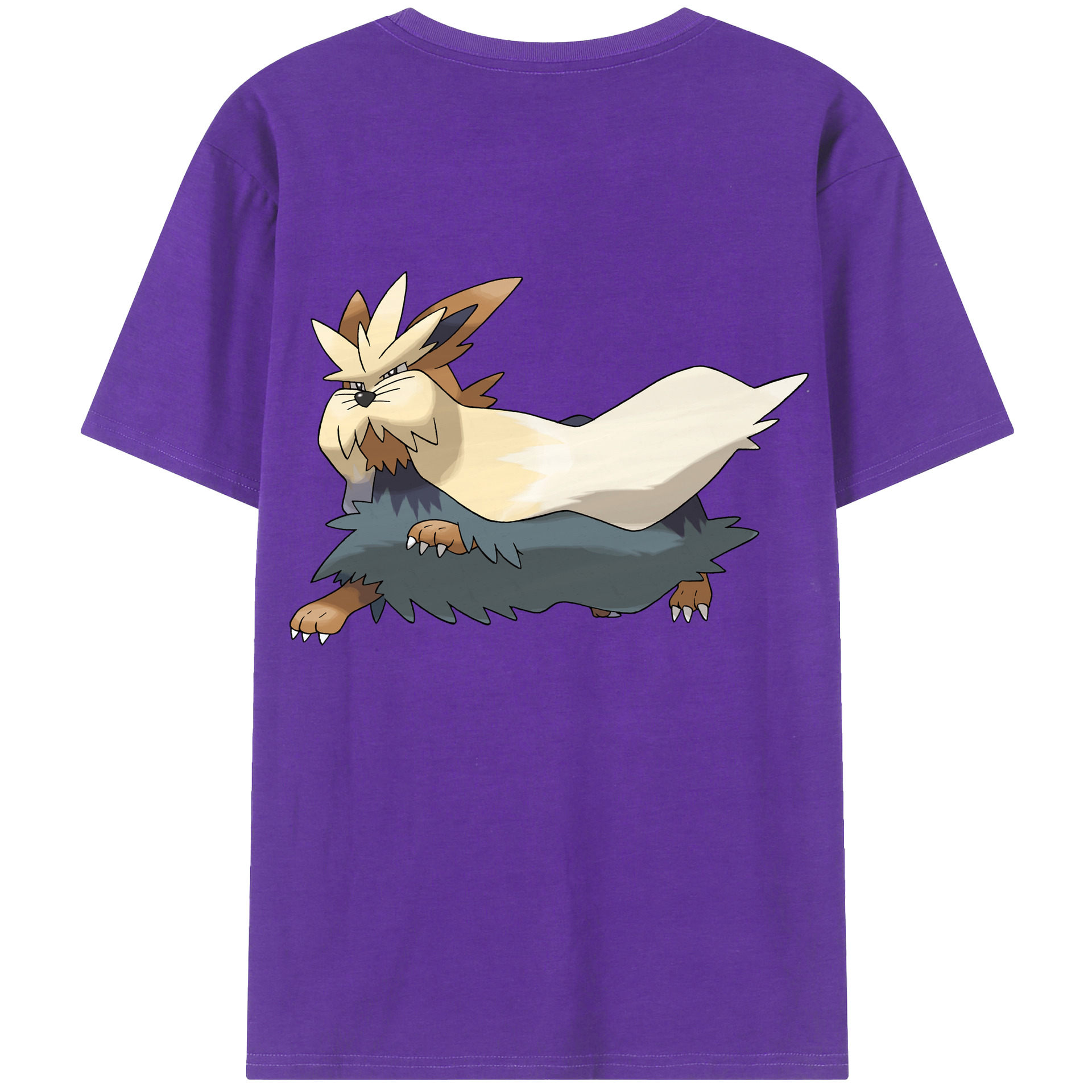 （画像用） ポケットモンスター Pokémon 綿100％ メンズ半袖Tシャツ（バックプリント） 通気性