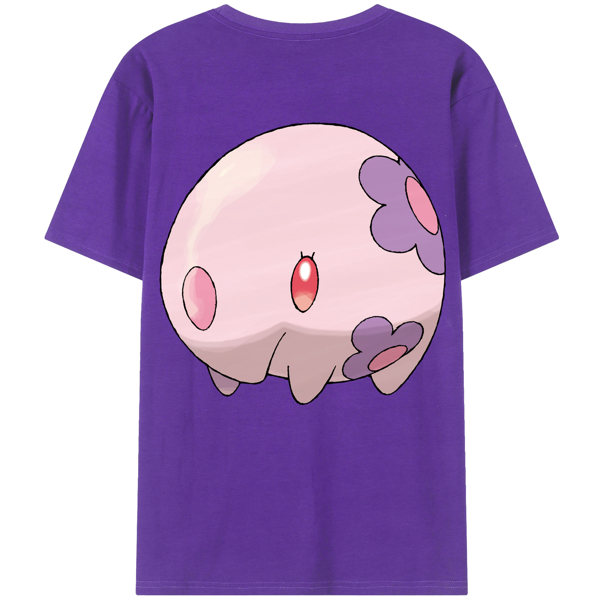 （画像用） ポケットモンスター Pokémon 綿100％ メンズ半袖Tシャツ（バックプリント） 通気性