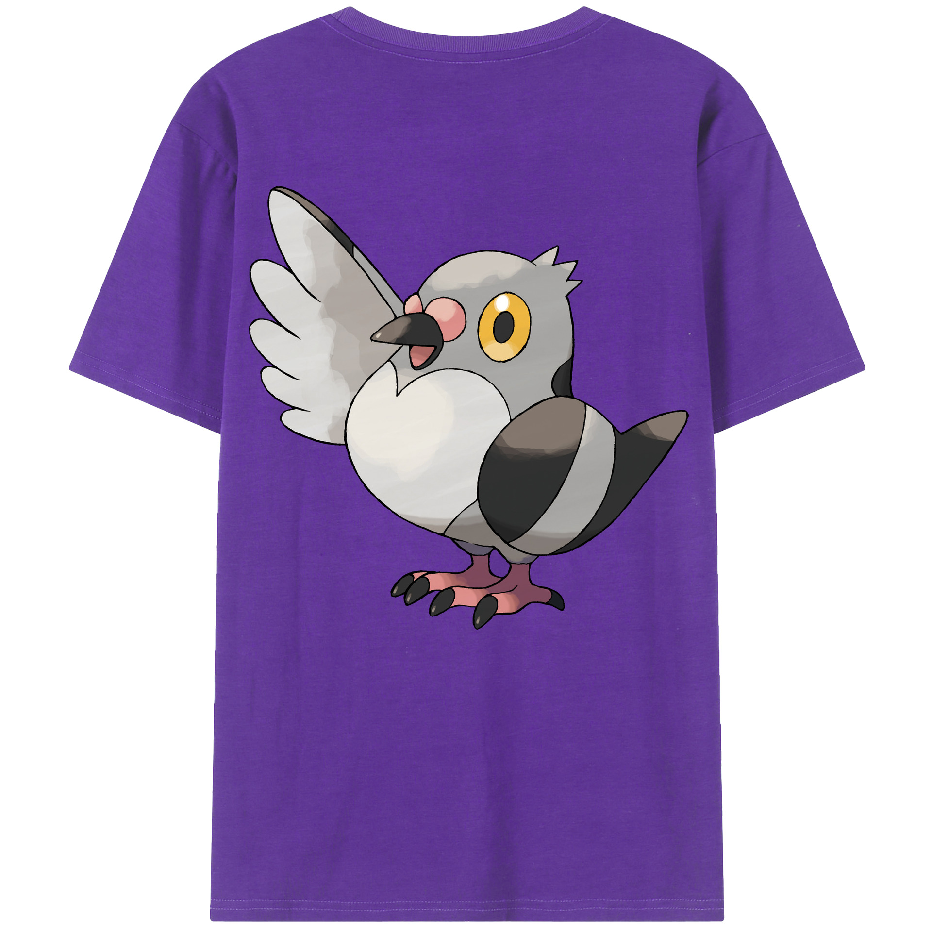 （画像用） ポケットモンスター Pokémon 綿100％ メンズ半袖Tシャツ（バックプリント） 通気性