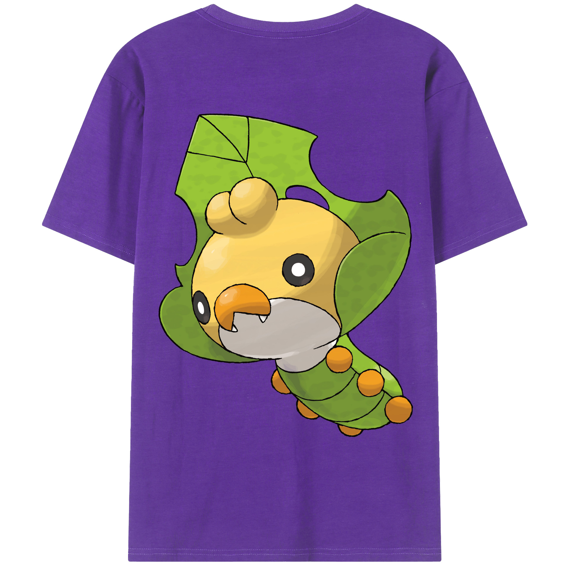 （画像用） ポケットモンスター Pokémon 綿100％ メンズ半袖Tシャツ（バックプリント） 通気性