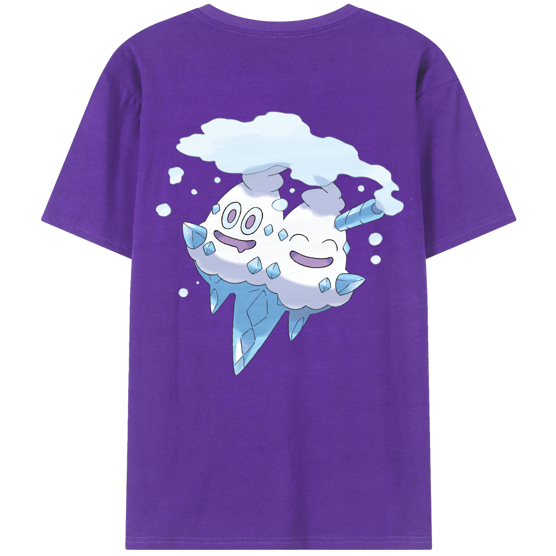 （画像用） ポケットモンスター Pokémon 綿100％ メンズ半袖Tシャツ（バックプリント） 通気性