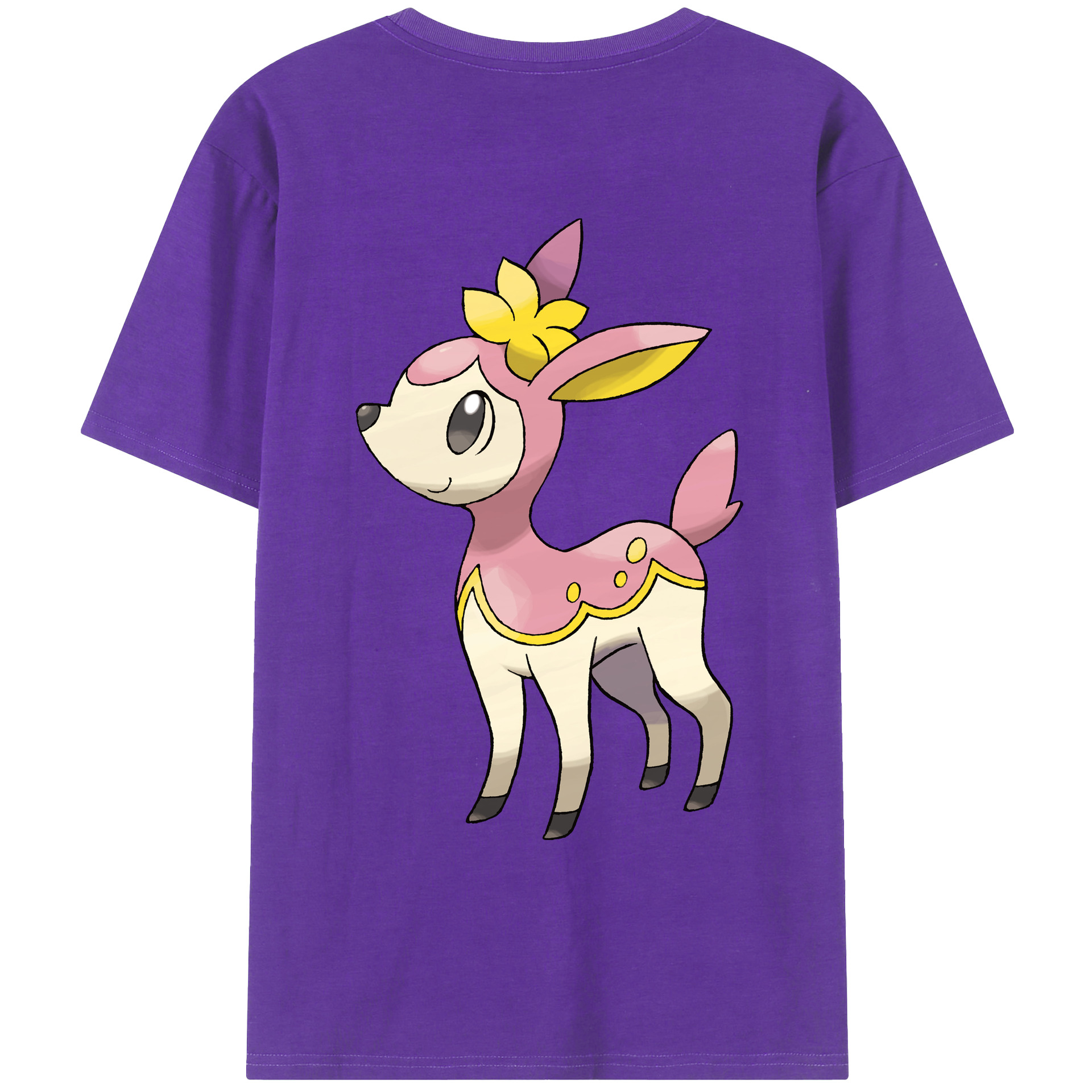 （画像用） ポケットモンスター Pokémon 綿100％ メンズ半袖Tシャツ（バックプリント） 通気性