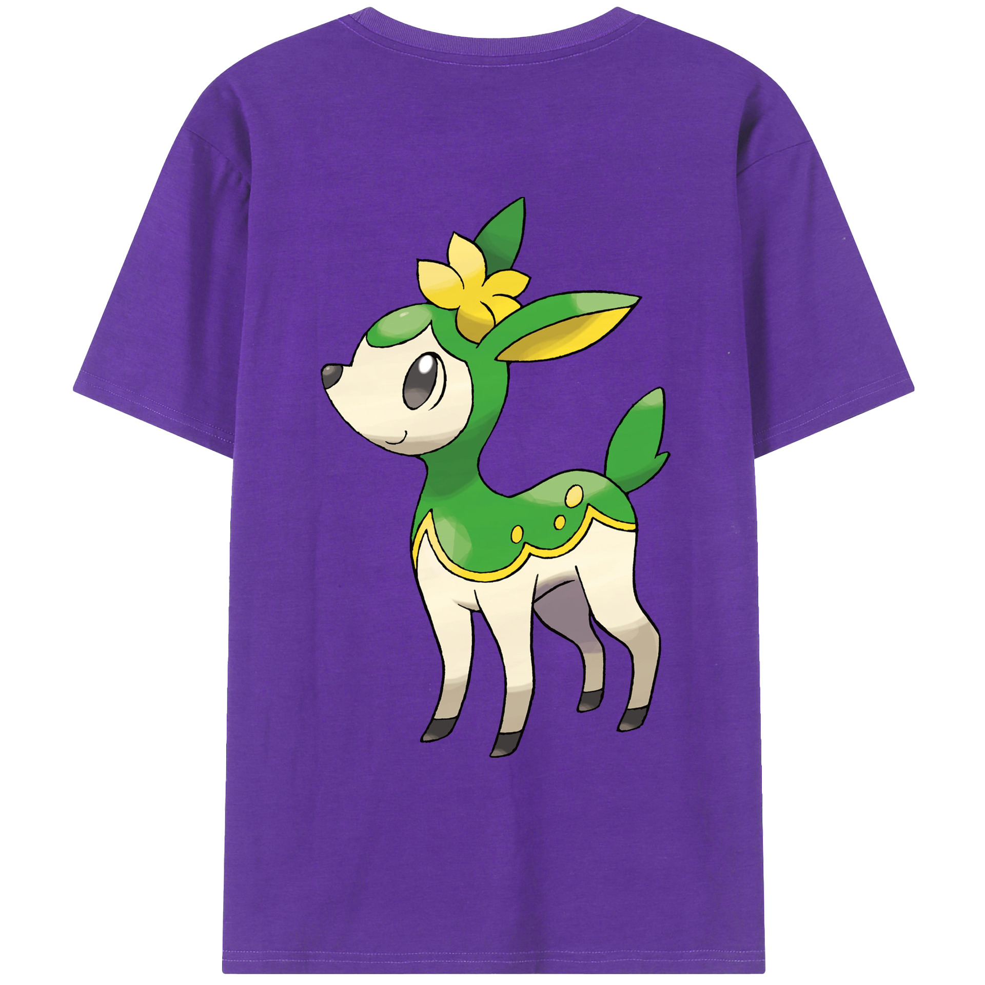 （画像用） ポケットモンスター Pokémon 綿100％ メンズ半袖Tシャツ（バックプリント） 通気性