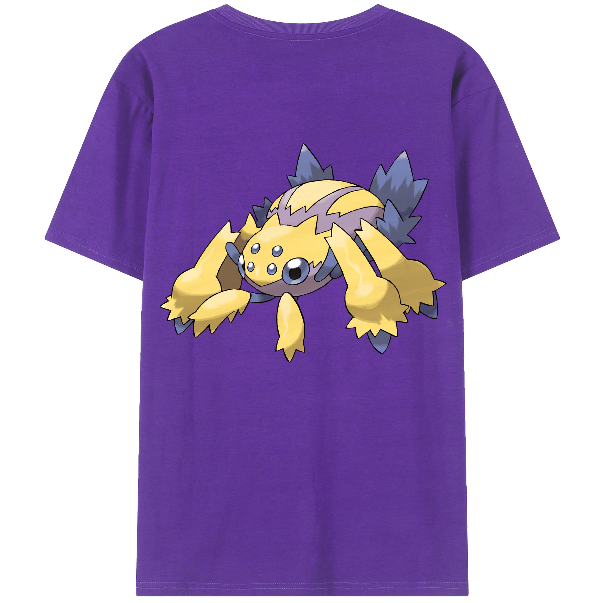 （画像用） ポケットモンスター Pokémon 綿100％ メンズ半袖Tシャツ（バックプリント） 通気性