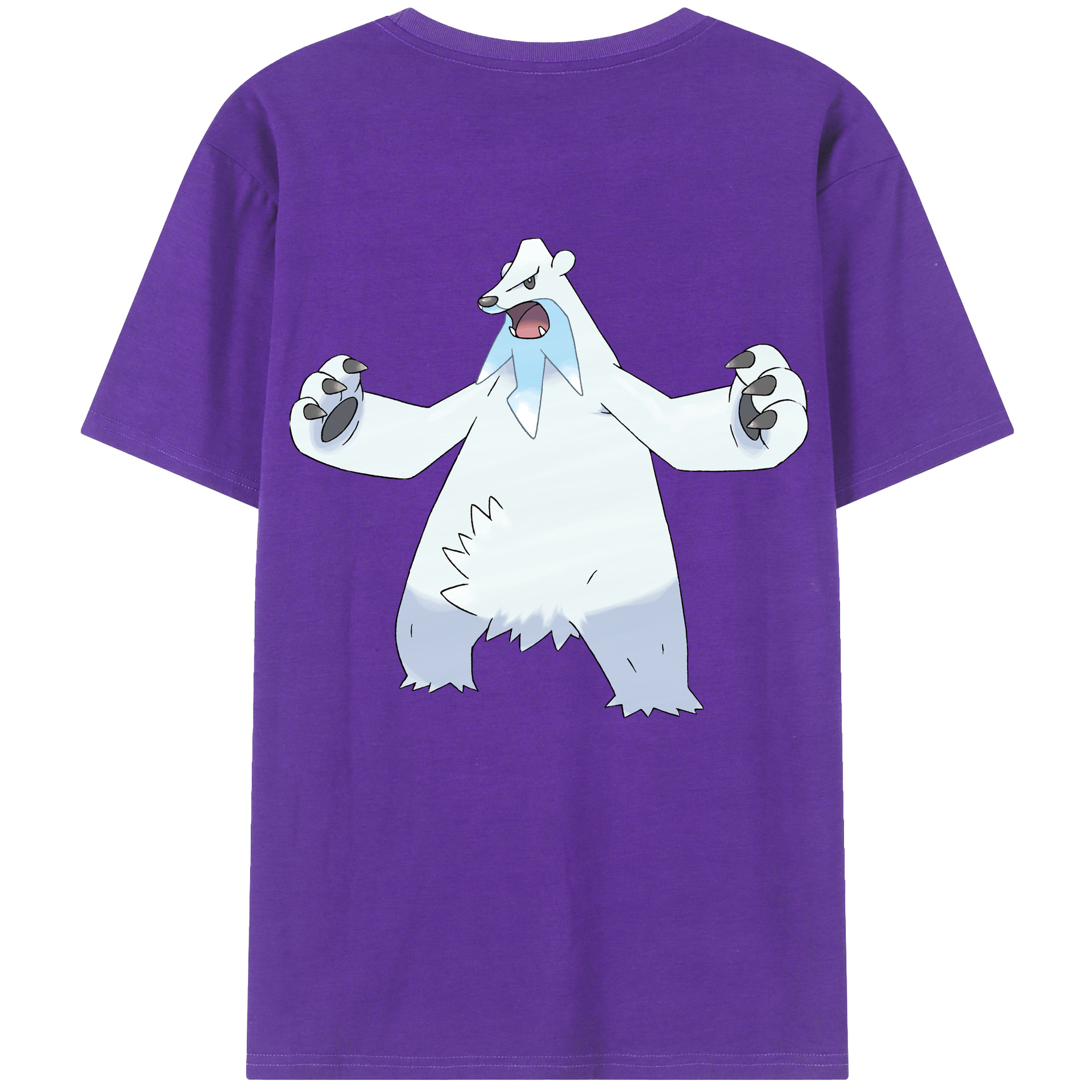 （画像用） ポケットモンスター Pokémon 綿100％ メンズ半袖Tシャツ（バックプリント） 通気性