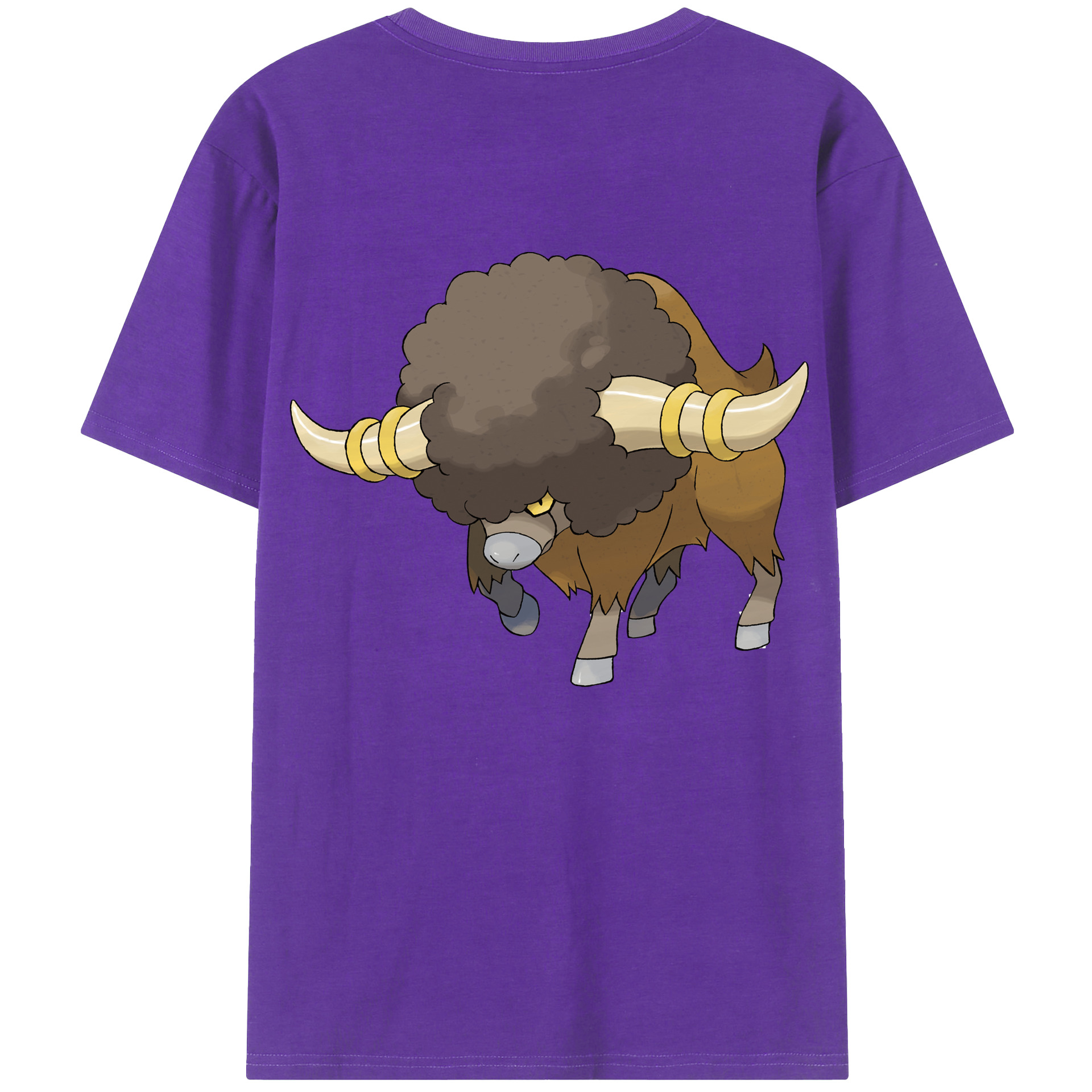 （画像用） ポケットモンスター Pokémon 綿100％ メンズ半袖Tシャツ（バックプリント） 通気性