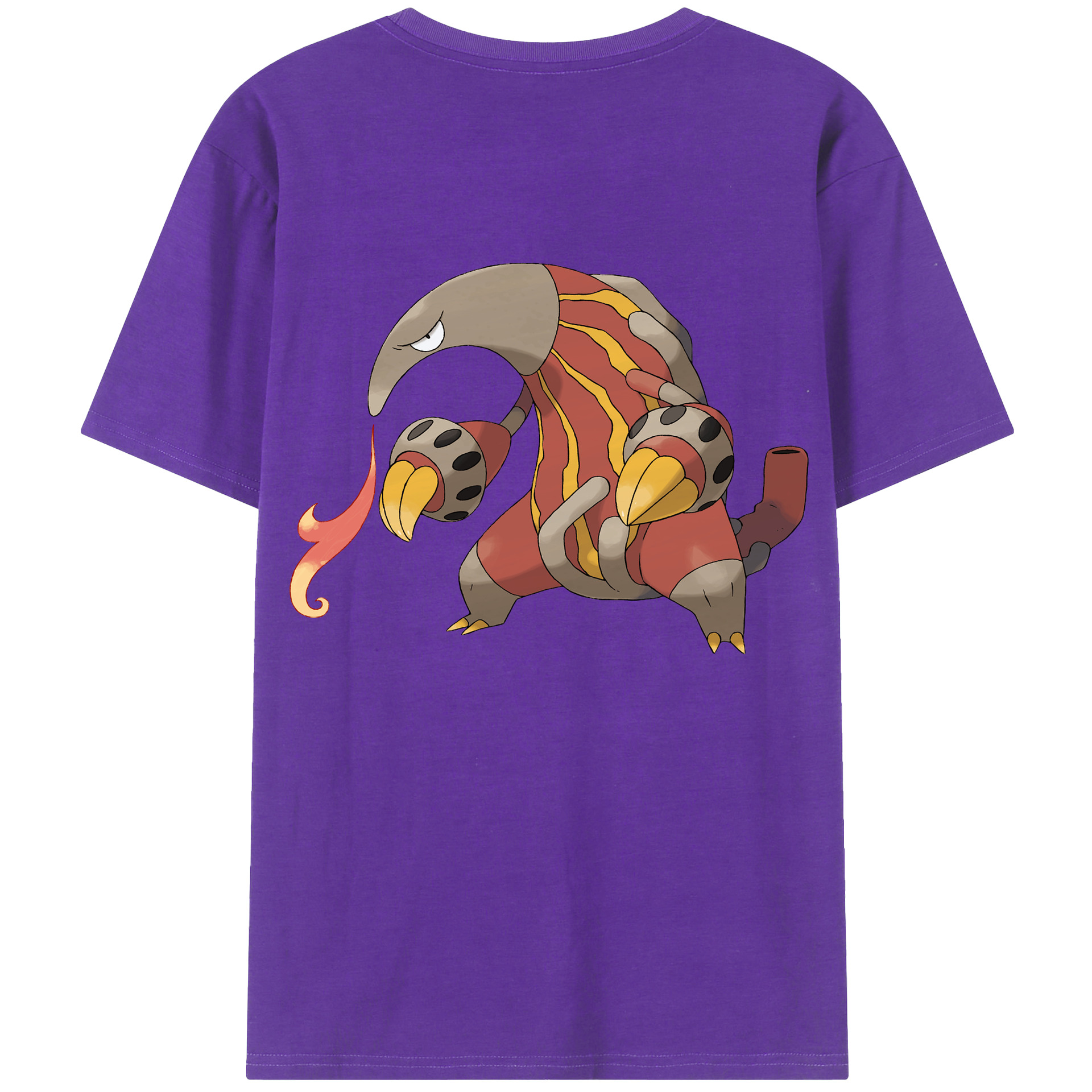 （画像用） ポケットモンスター Pokémon 綿100％ メンズ半袖Tシャツ（バックプリント） 通気性