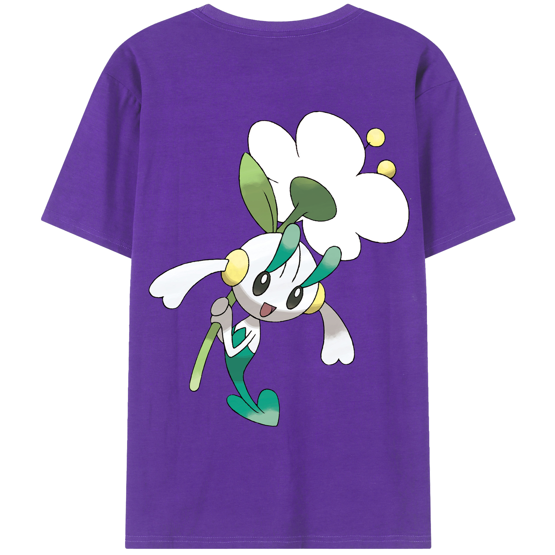 （画像用） ポケットモンスター Pokémon 綿100％ メンズ半袖Tシャツ（バックプリント） 通気性