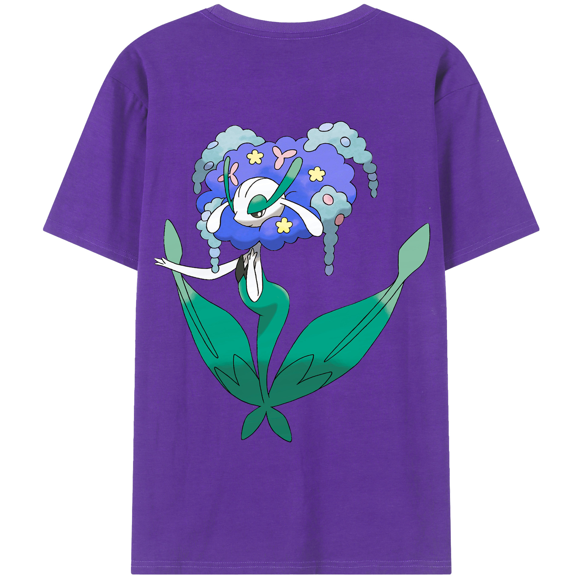 （画像用） ポケットモンスター Pokémon 綿100％ メンズ半袖Tシャツ（バックプリント） 通気性