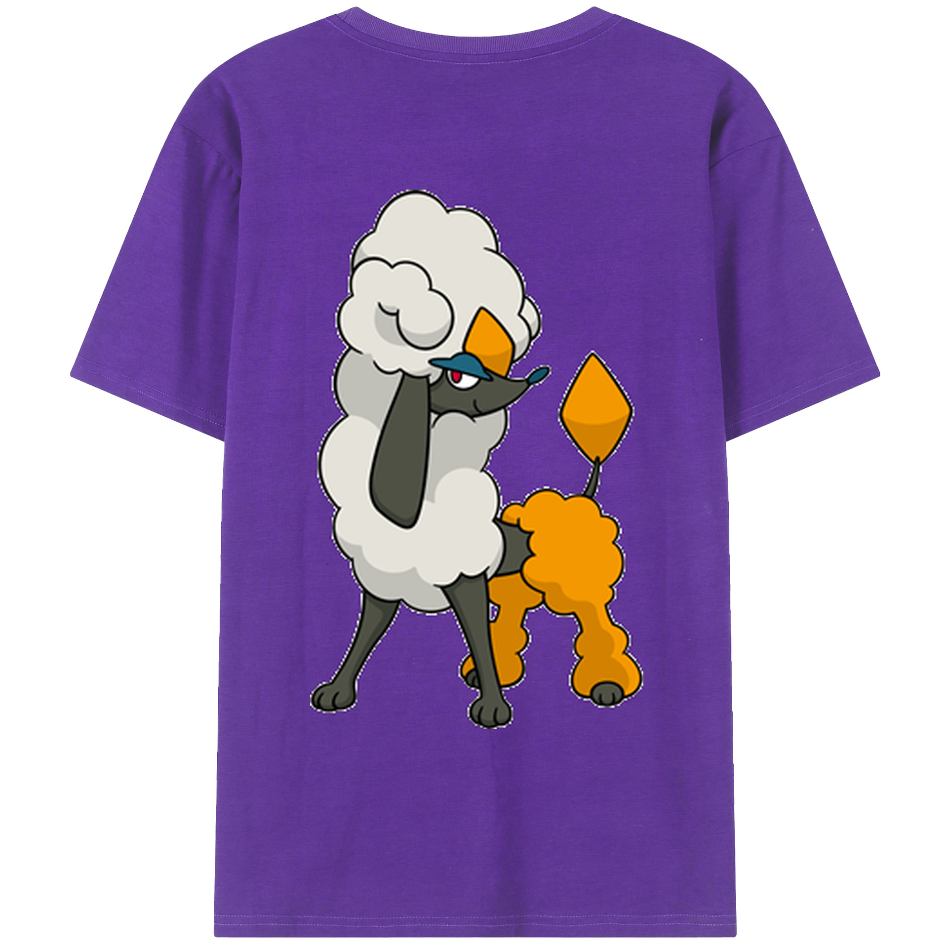 （画像用） ポケットモンスター Pokémon 綿100％ メンズ半袖Tシャツ（バックプリント） 通気性