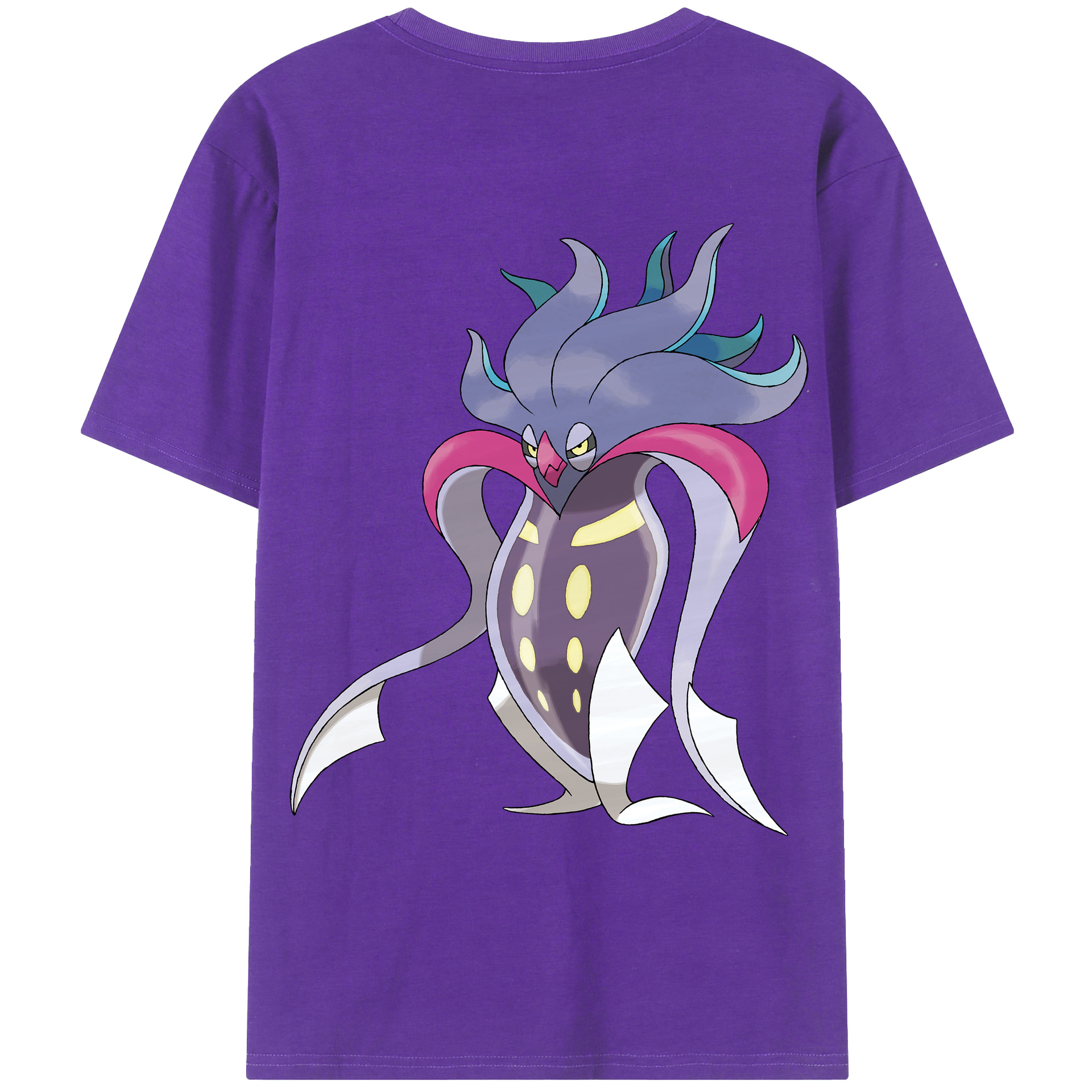 （画像用） ポケットモンスター Pokémon 綿100％ メンズ半袖Tシャツ（バックプリント） 通気性