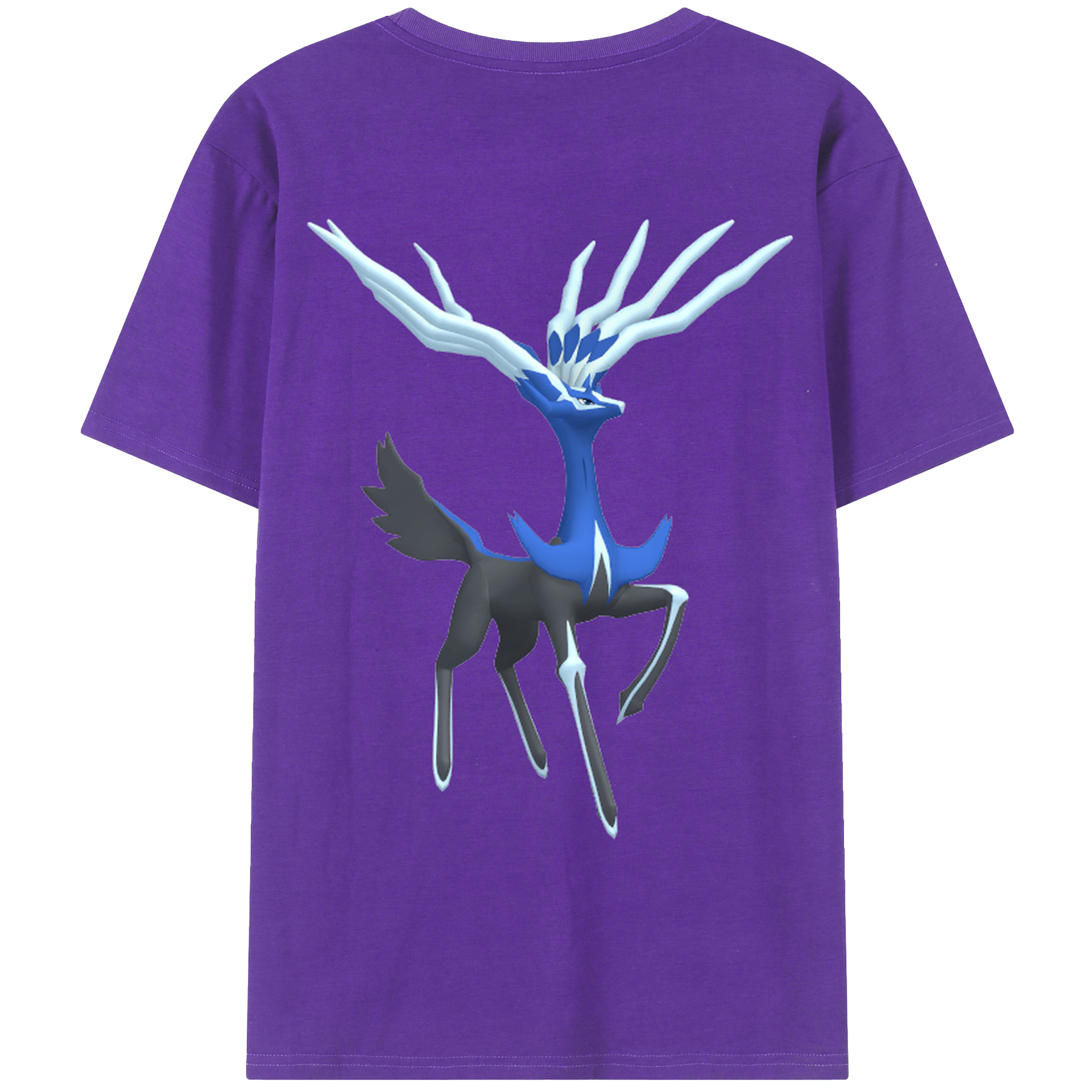 （画像用） ポケットモンスター Pokémon 綿100％ メンズ半袖Tシャツ（バックプリント） 通気性