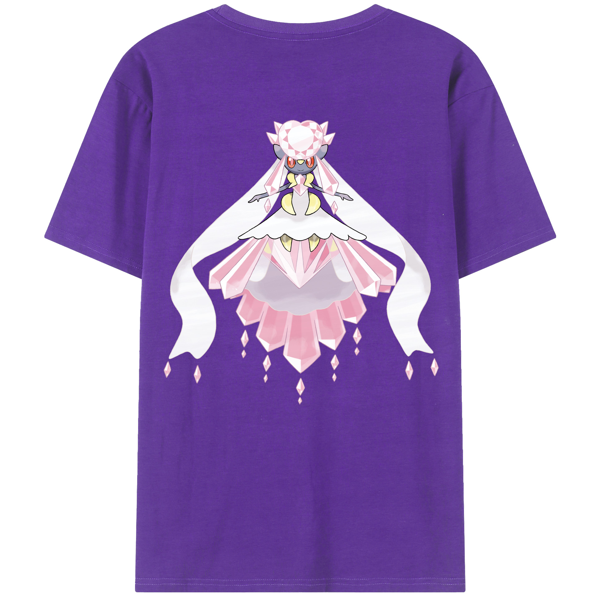 （画像用） ポケットモンスター Pokémon 綿100％ メンズ半袖Tシャツ（バックプリント） 通気性