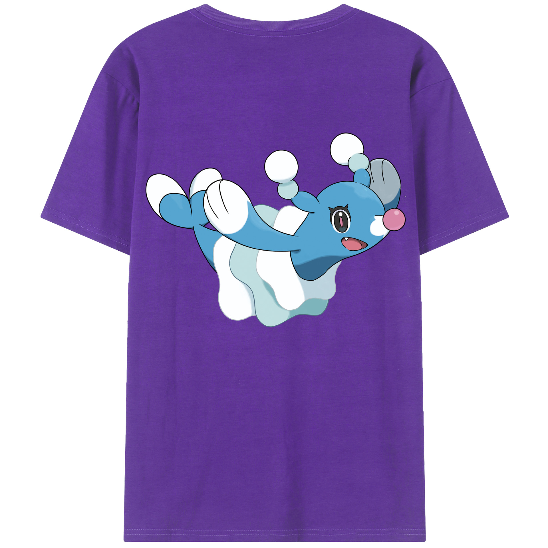 （画像用） ポケットモンスター Pokémon 綿100％ メンズ半袖Tシャツ（バックプリント） 通気性