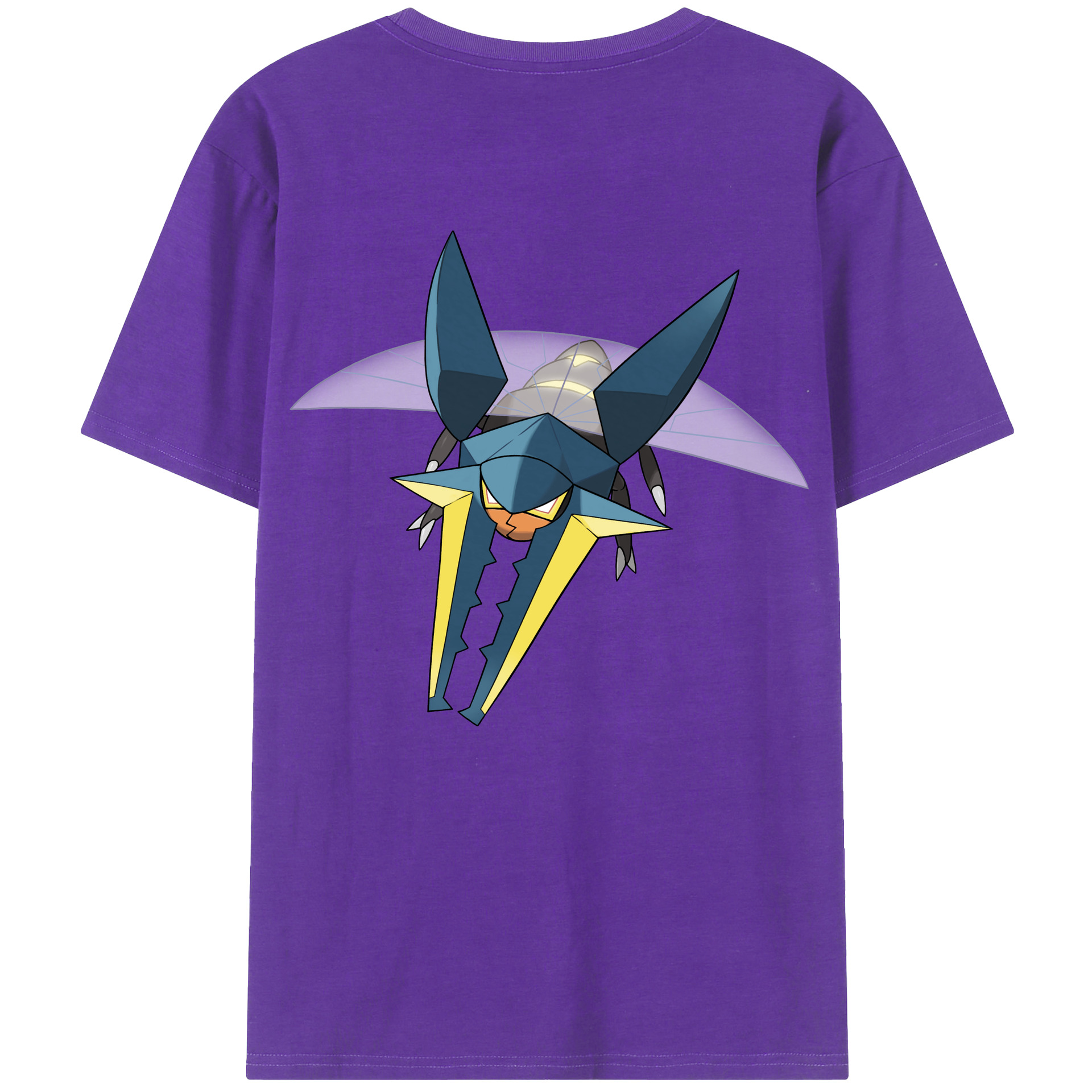 （画像用） ポケットモンスター Pokémon 綿100％ メンズ半袖Tシャツ（バックプリント） 通気性