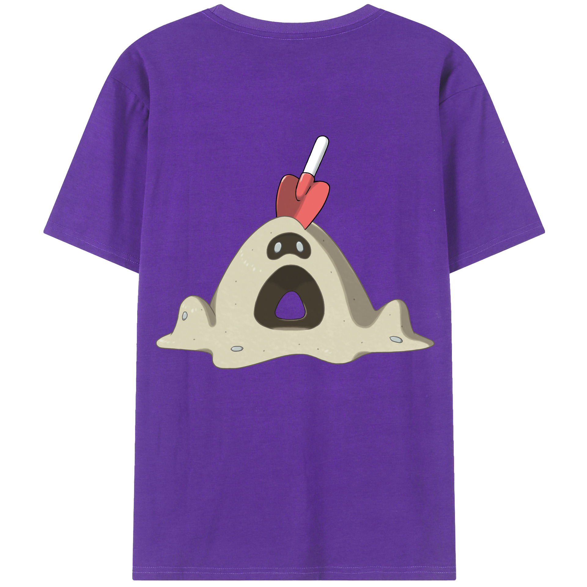 （画像用） ポケットモンスター Pokémon 綿100％ メンズ半袖Tシャツ（バックプリント） 通気性