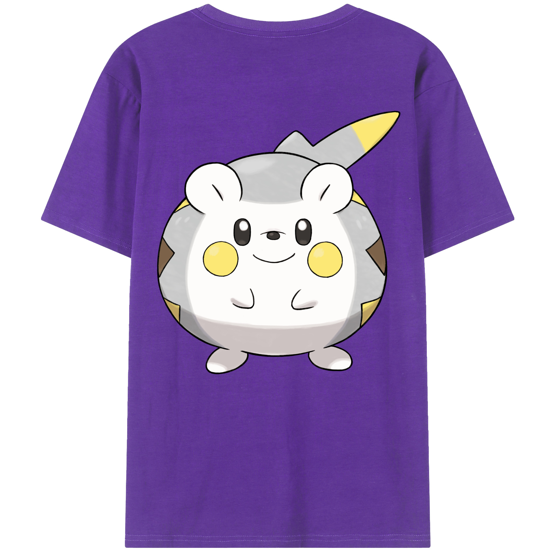 （画像用） ポケットモンスター Pokémon 綿100％ メンズ半袖Tシャツ（バックプリント） 通気性
