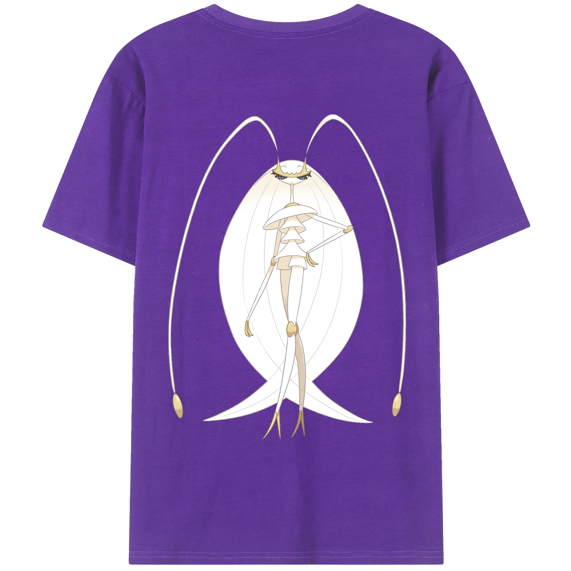 （画像用） ポケットモンスター Pokémon 綿100％ メンズ半袖Tシャツ（バックプリント） 通気性